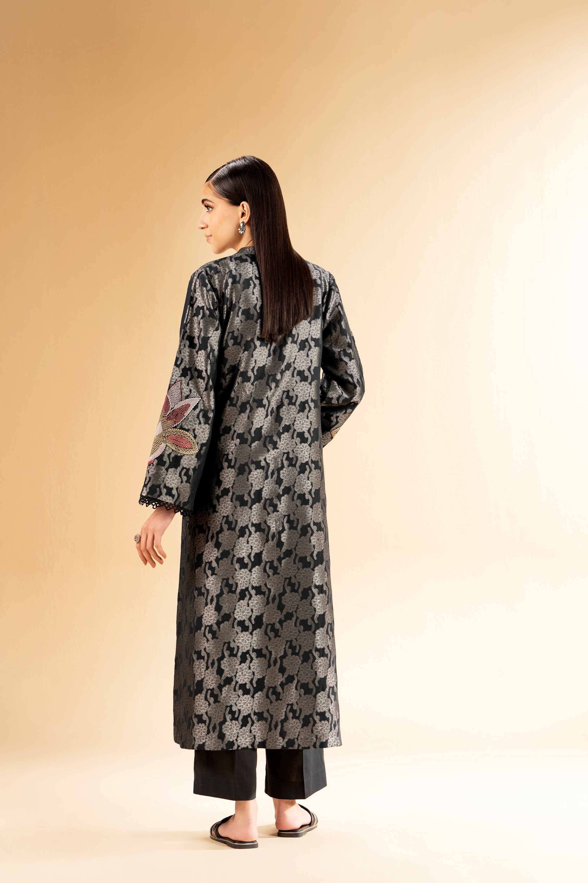 2 Piece - Jacquard Embroidered Suit - 42501293