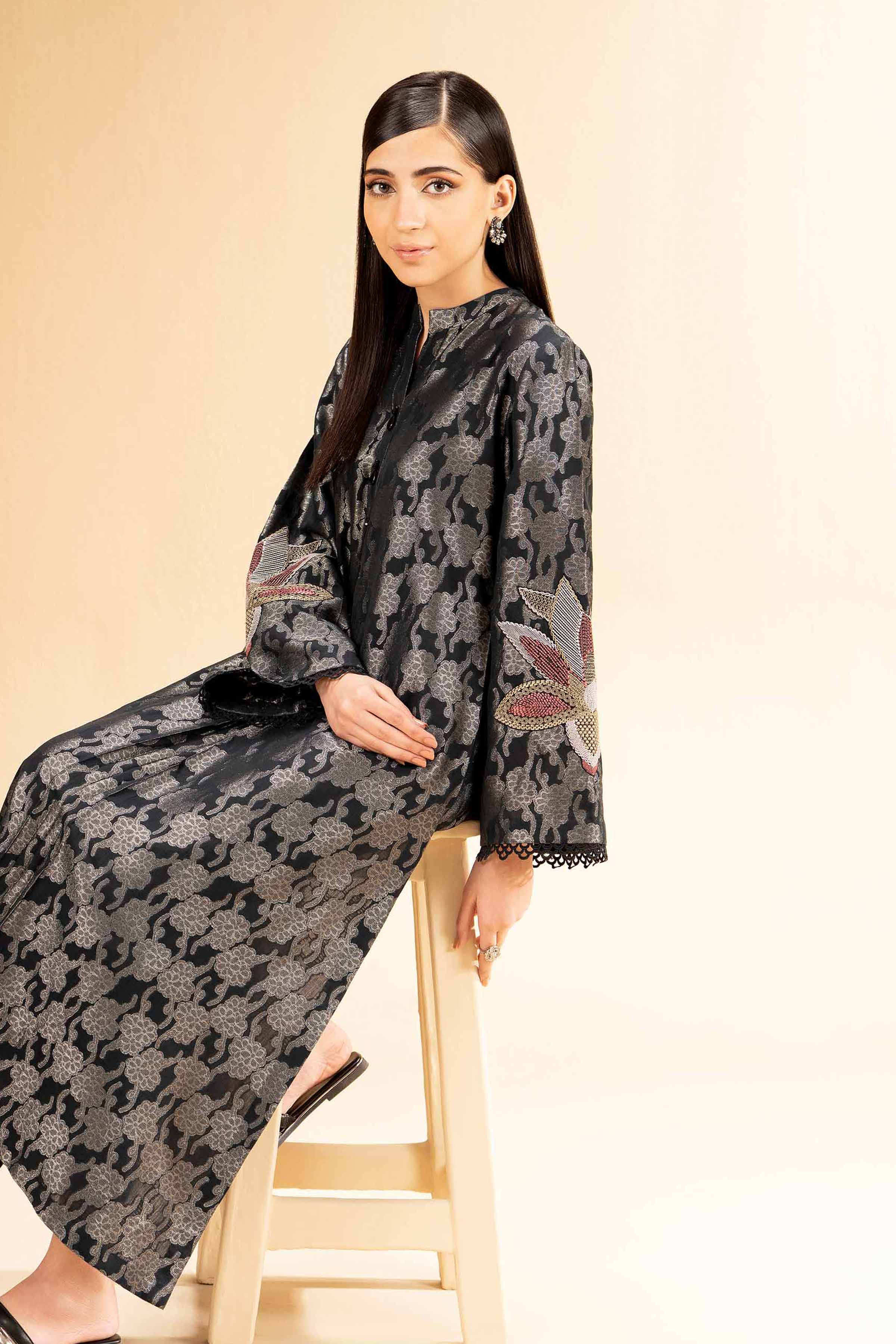 2 Piece - Jacquard Embroidered Suit - 42501293