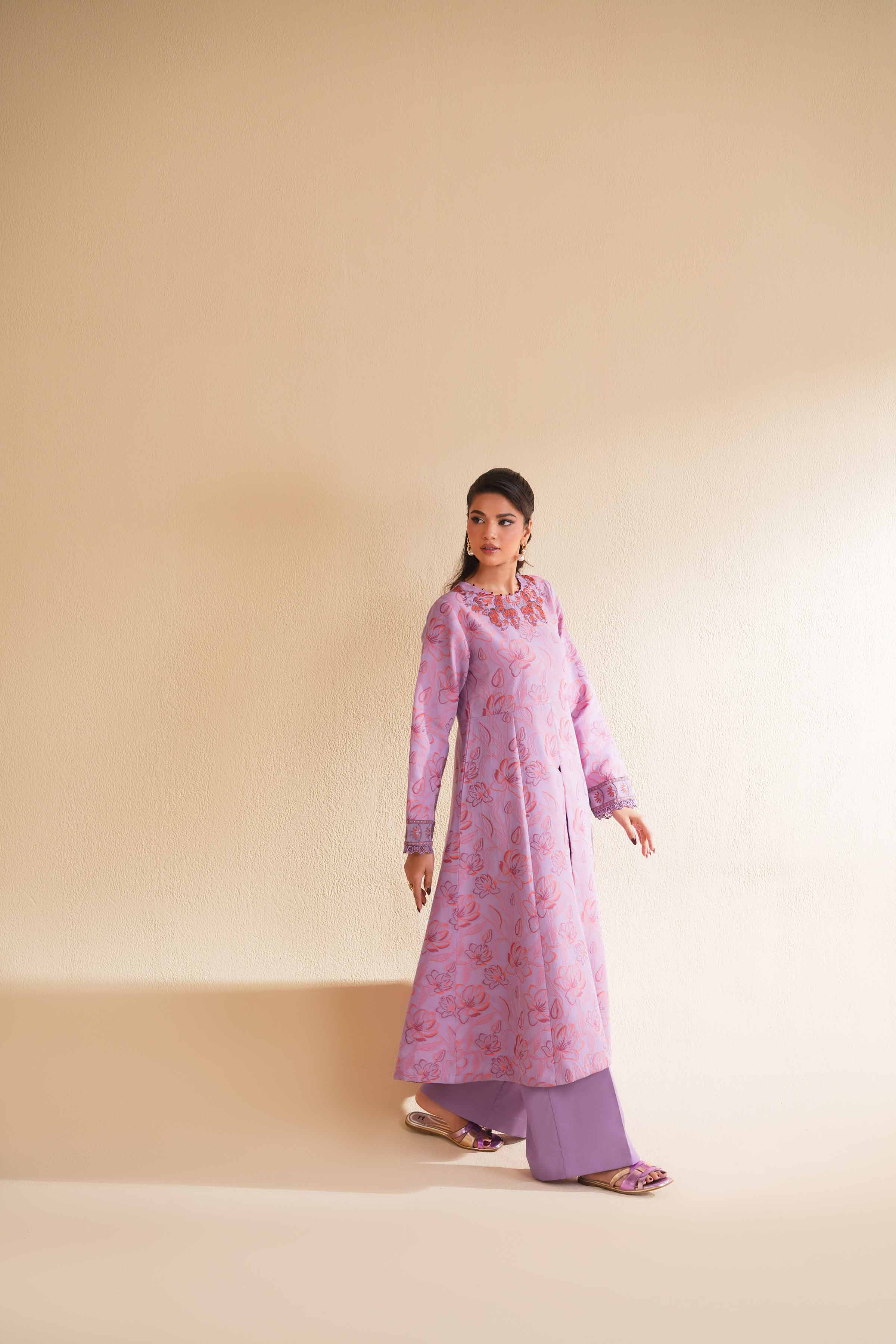 2 Piece - Jacquard Embroidered Suit - 42501294
