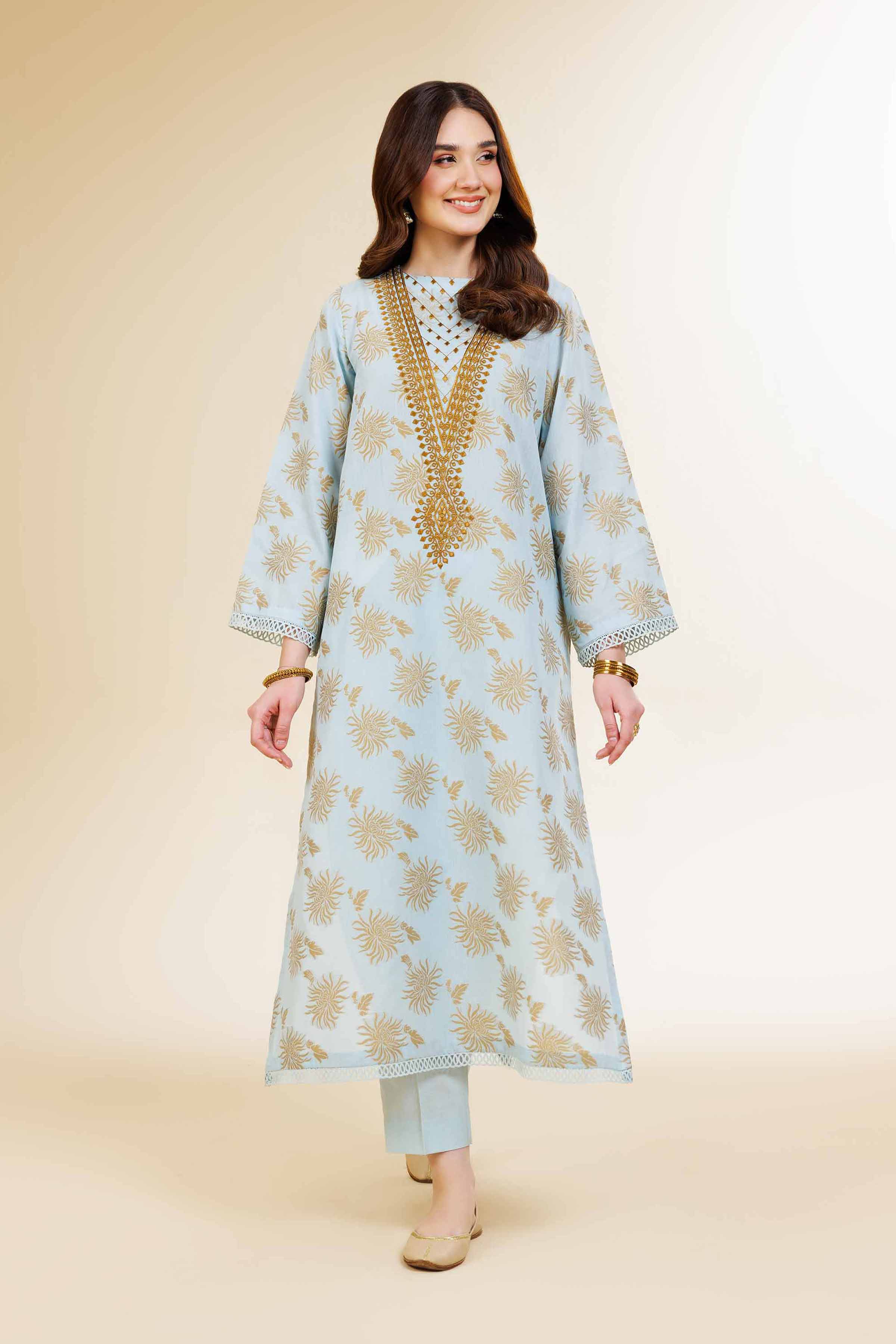 2 Piece - Jacquard Embroidered Suit - 42501295