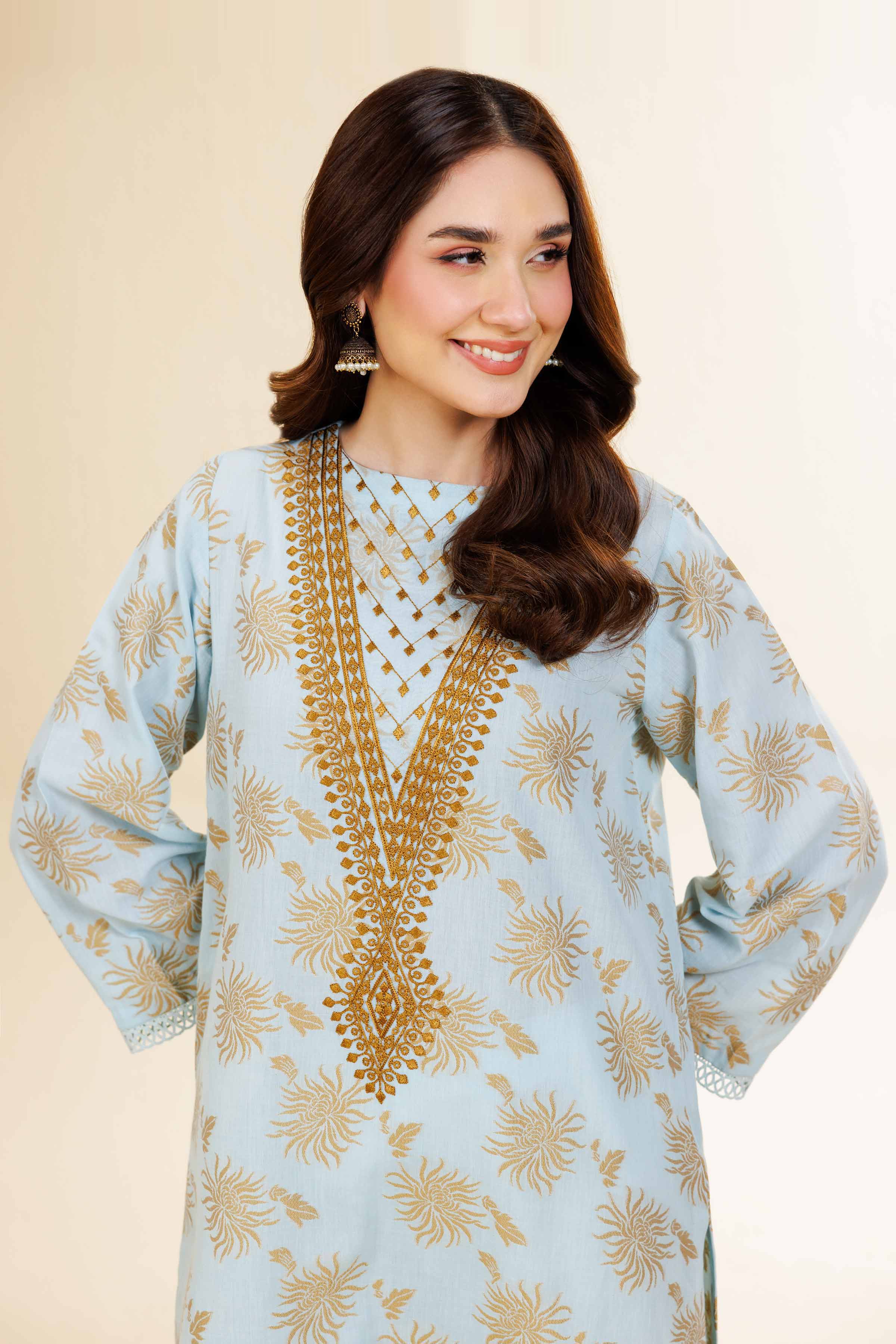 2 Piece - Jacquard Embroidered Suit - 42501295