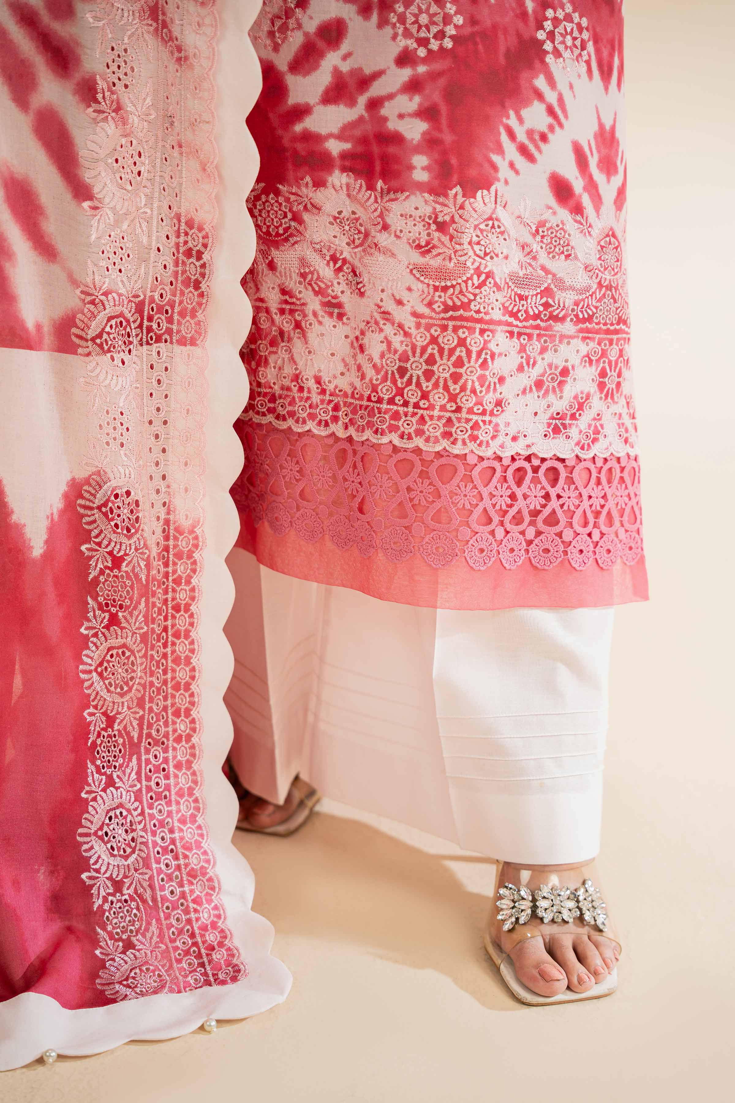 3 Piece - Digital Printed Embroidered Suit - 42501337