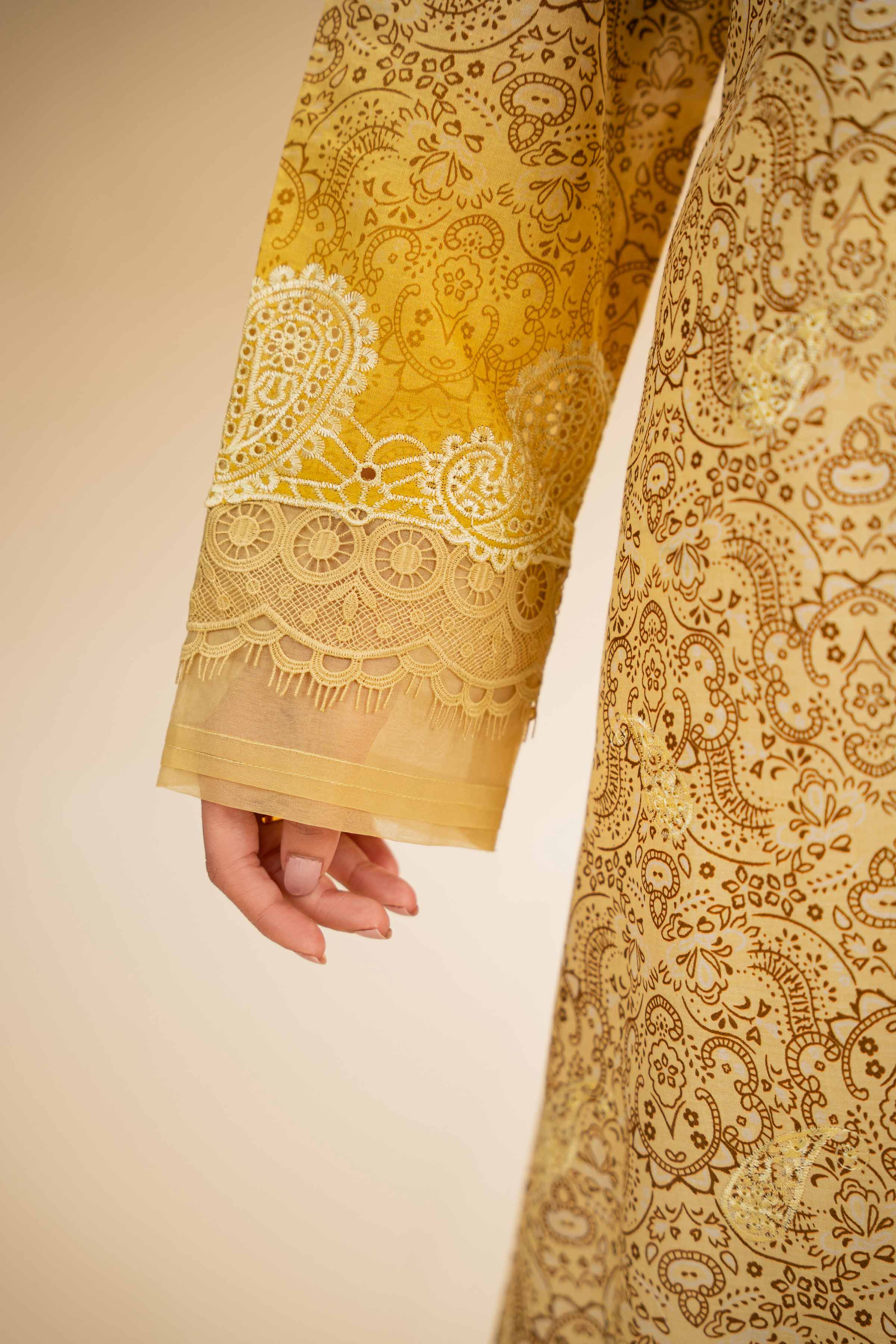 3 Piece - Digital Printed Embroidered Suit - 42501342