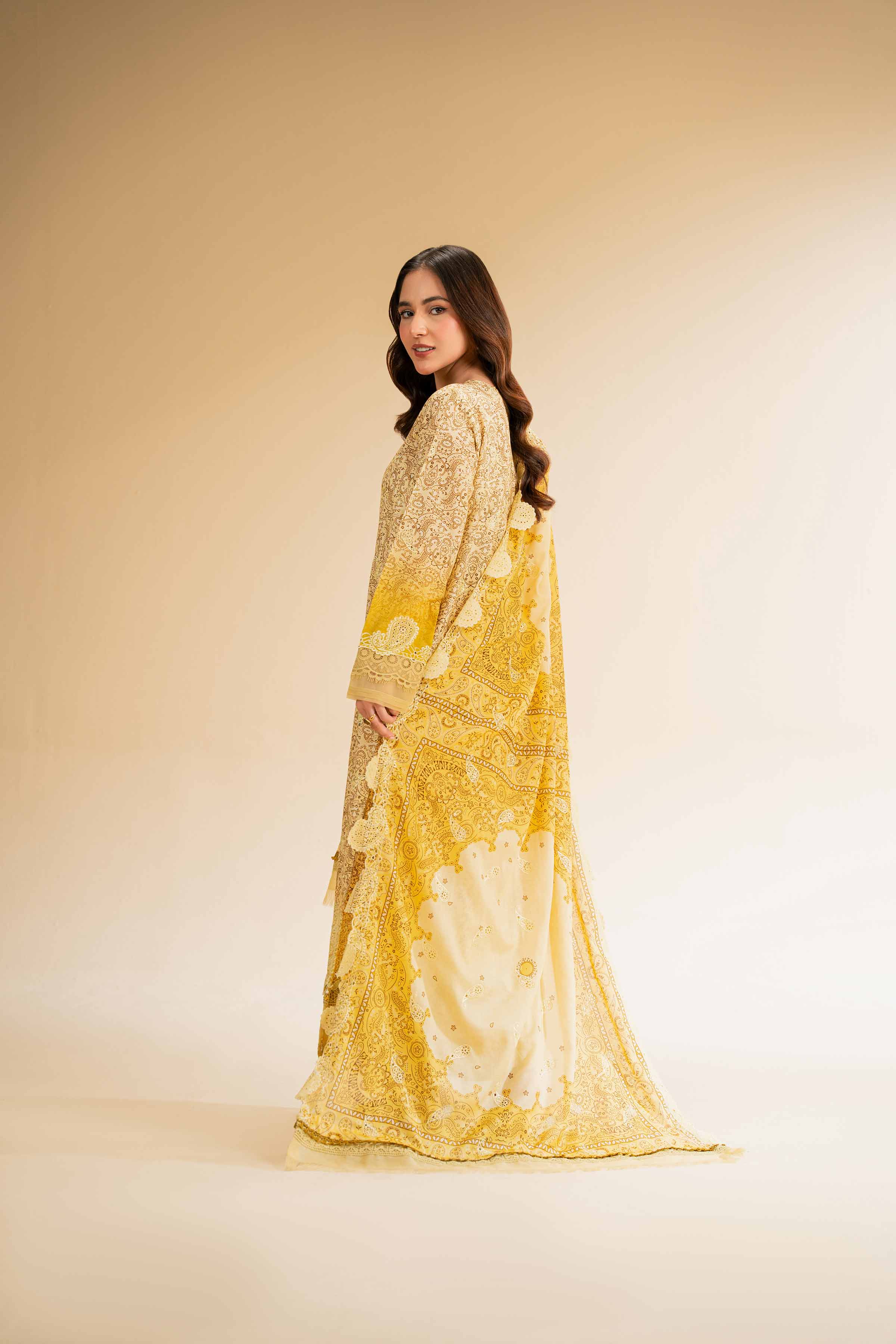 3 Piece - Digital Printed Embroidered Suit - 42501342