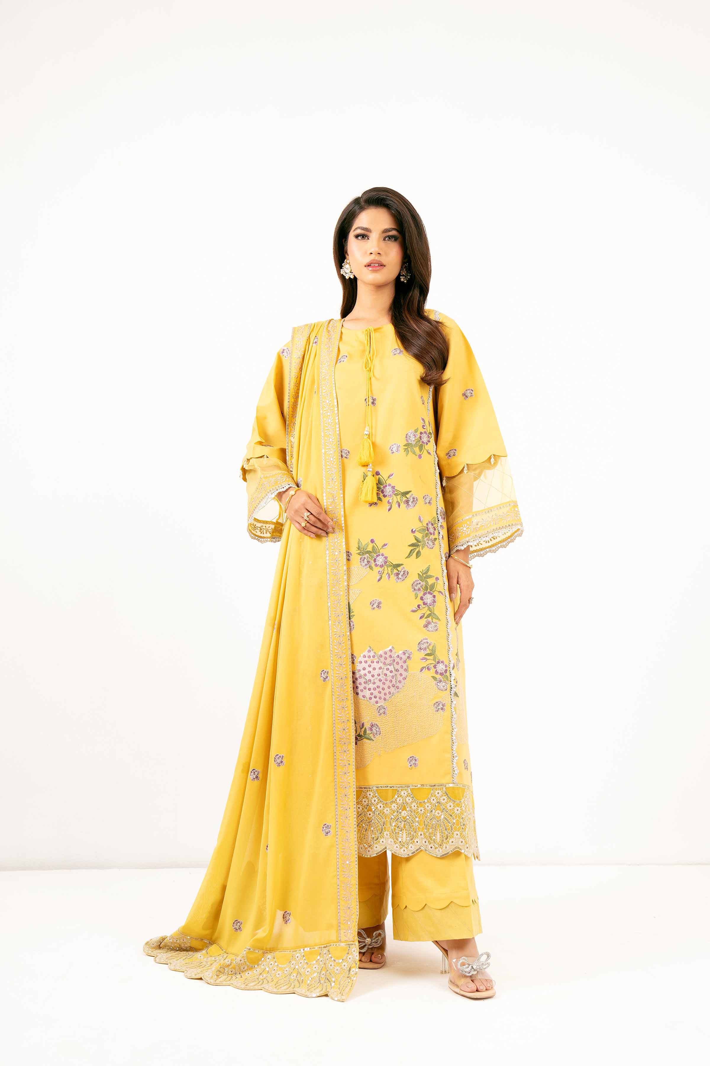 3 Piece - Dyed Embroidered Suit - 42501352
