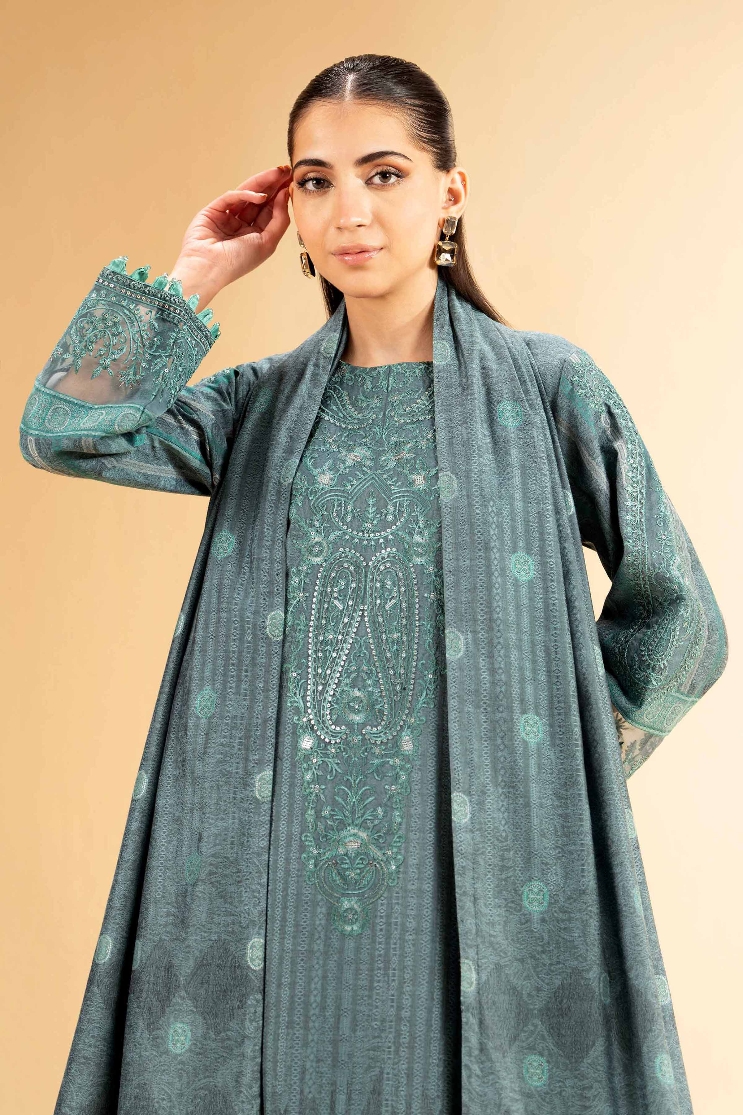 3 Piece - Jacquard Embroidered Suit - 42501405