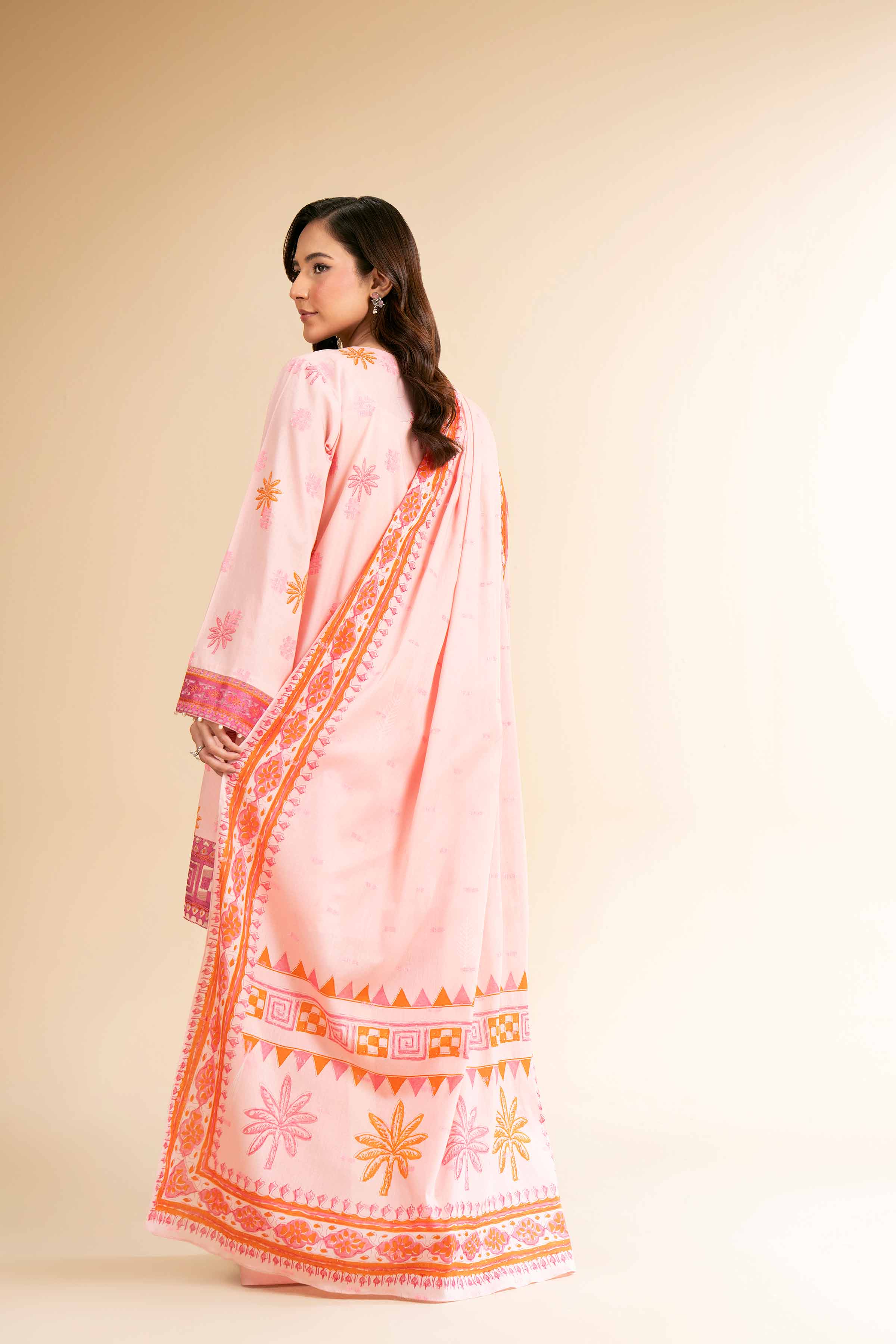 3 Piece - Digital Printed Embroidered Suit - 42501631