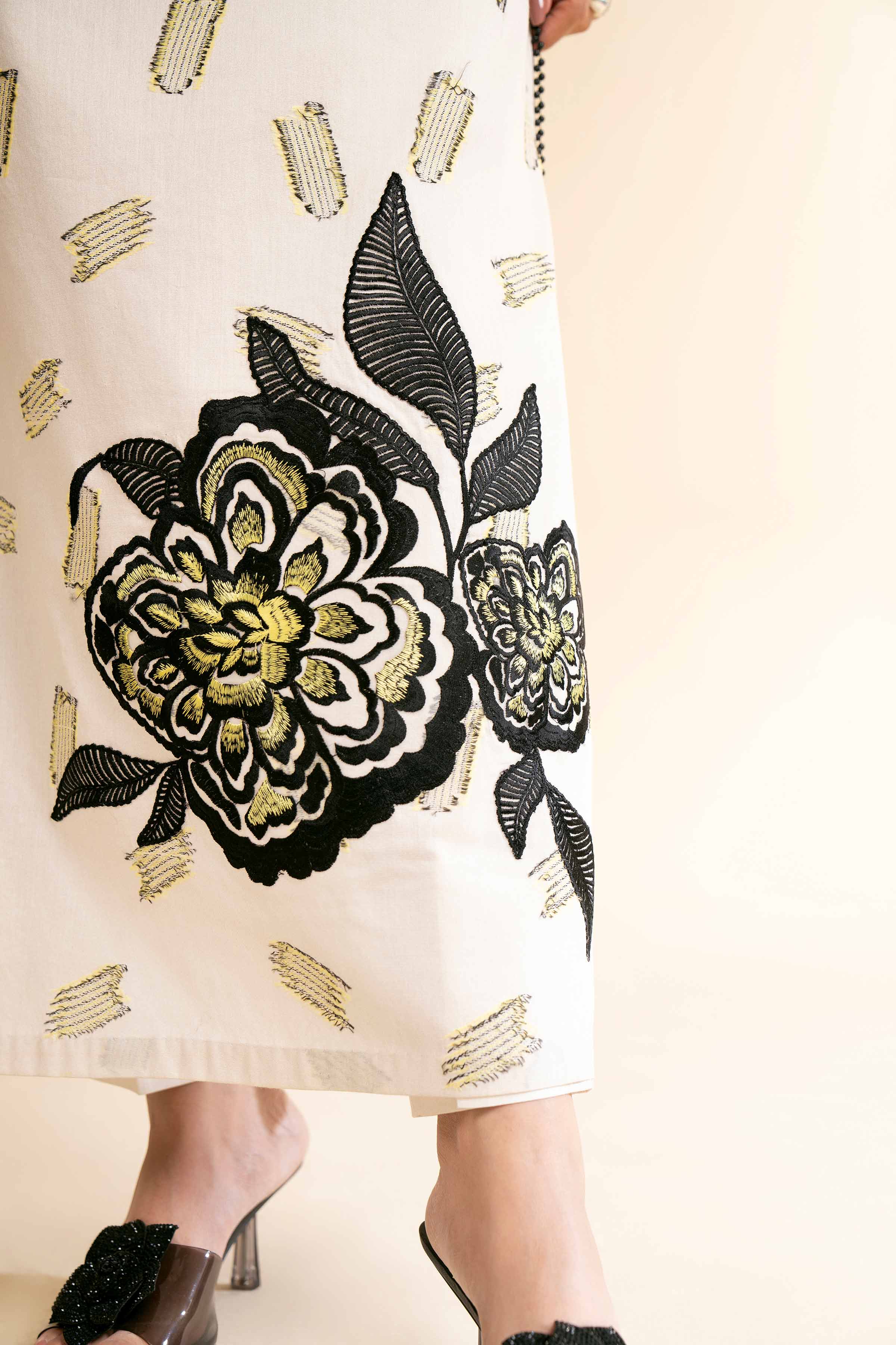 3 Piece - Digital Printed Embroidered Suit - 42501632