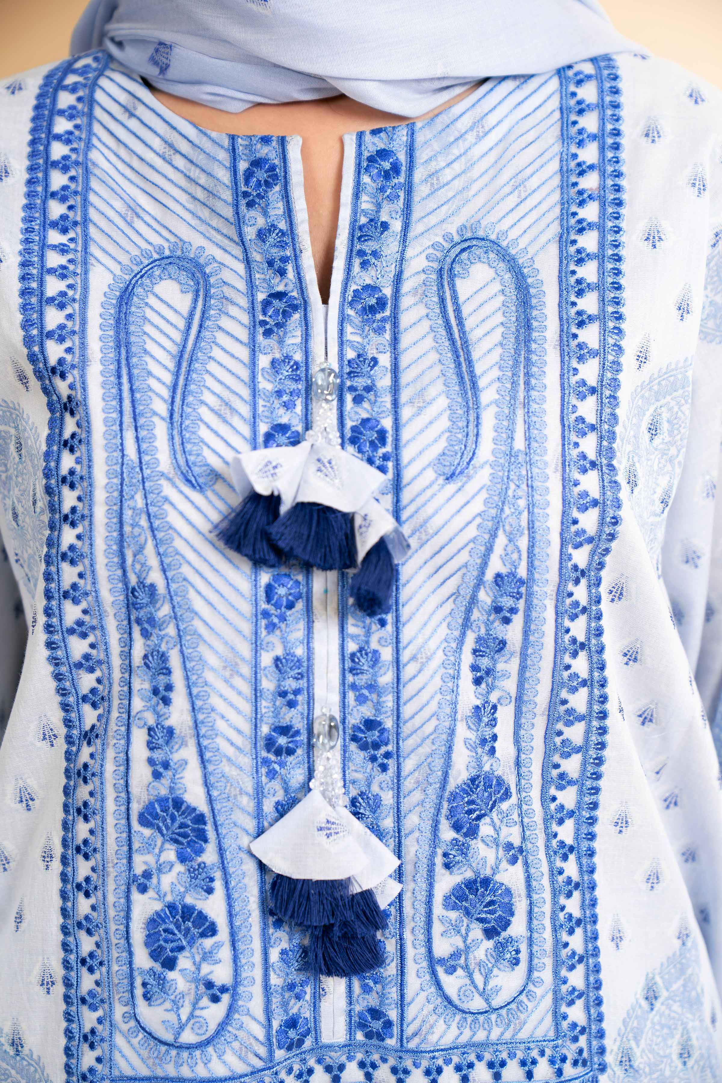 3 Piece - Digital Printed Embroidered Suit - 42501633