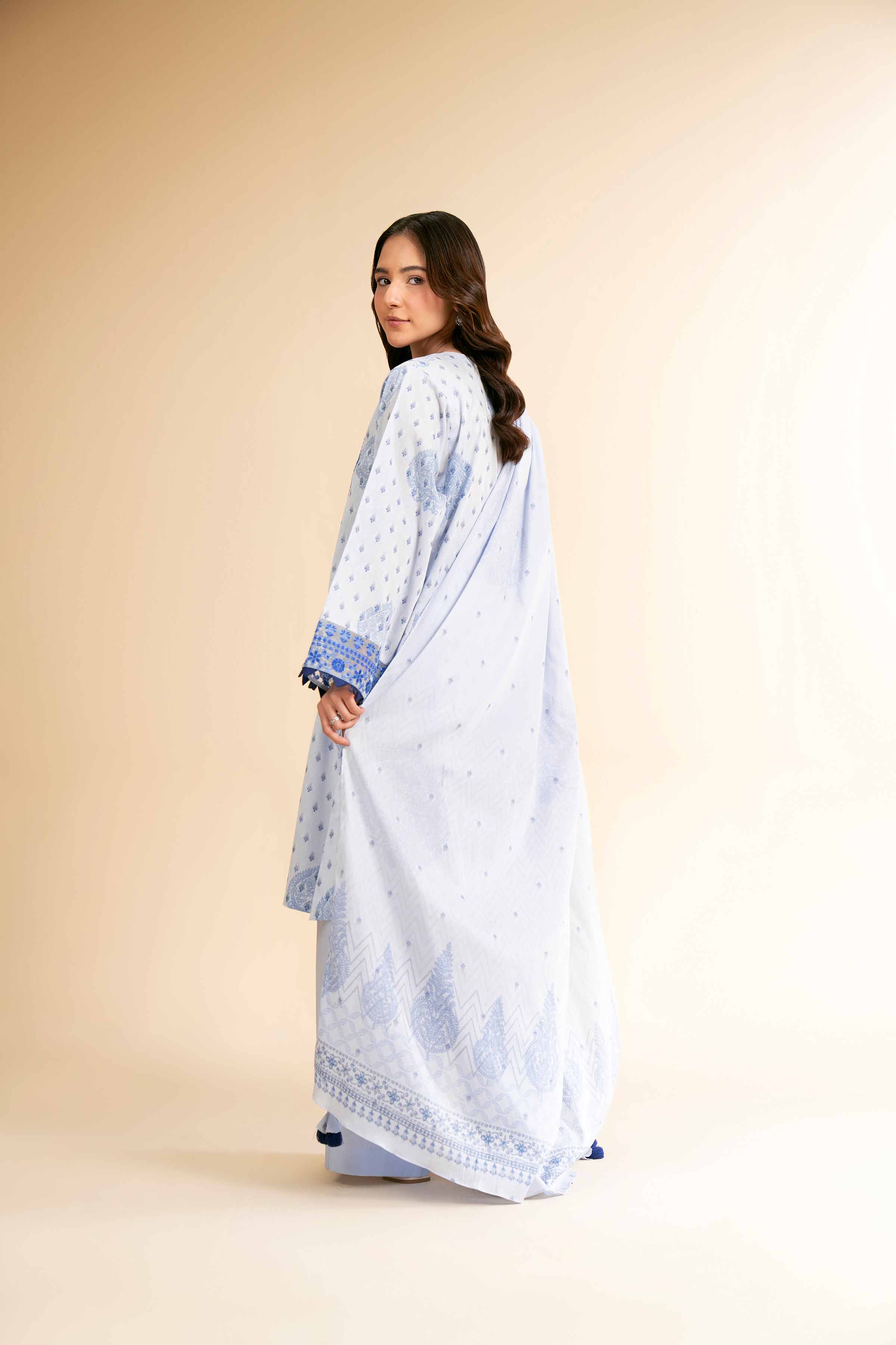 3 Piece - Digital Printed Embroidered Suit - 42501633