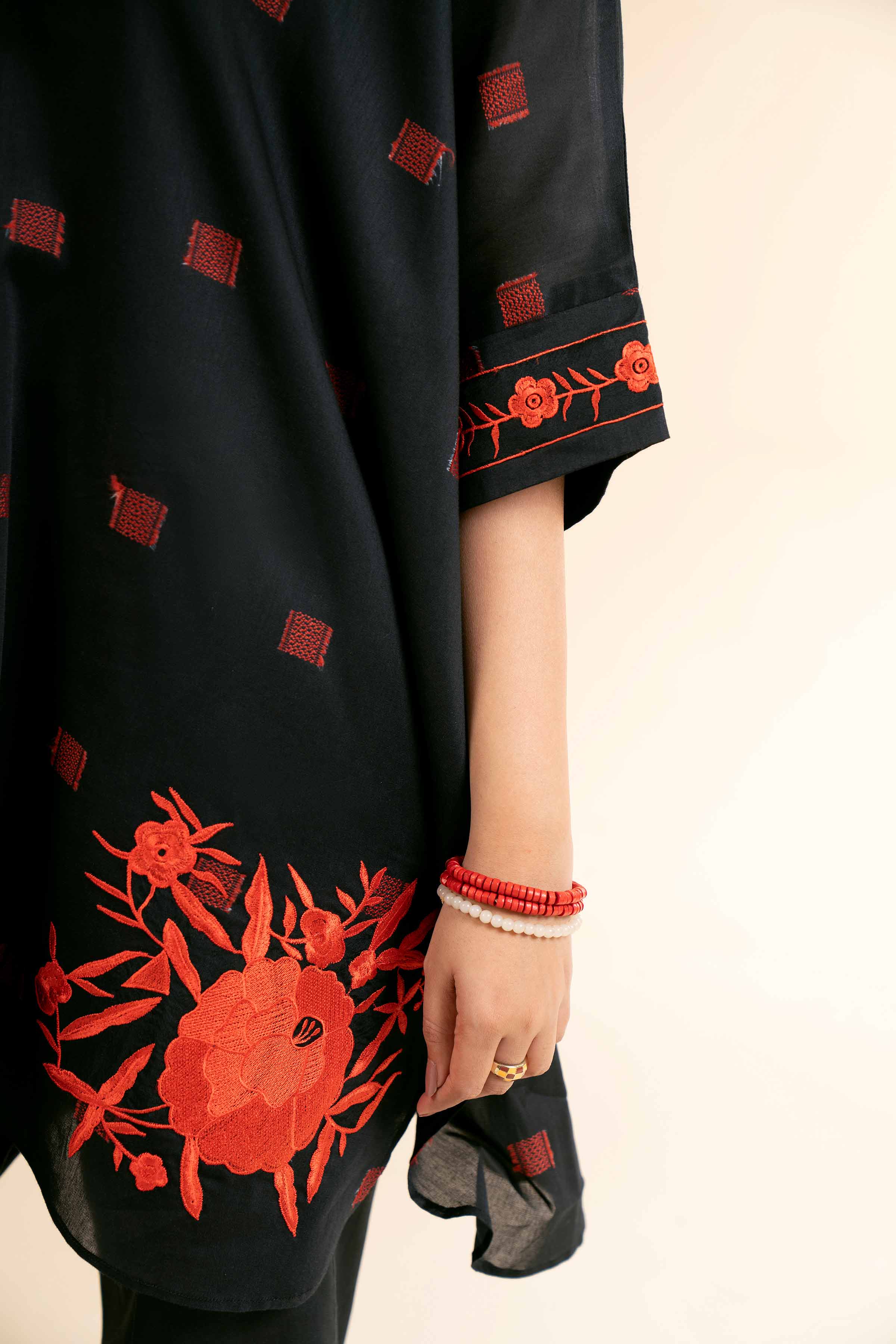 3 Piece - Digital Printed Embroidered Suit - 42501634