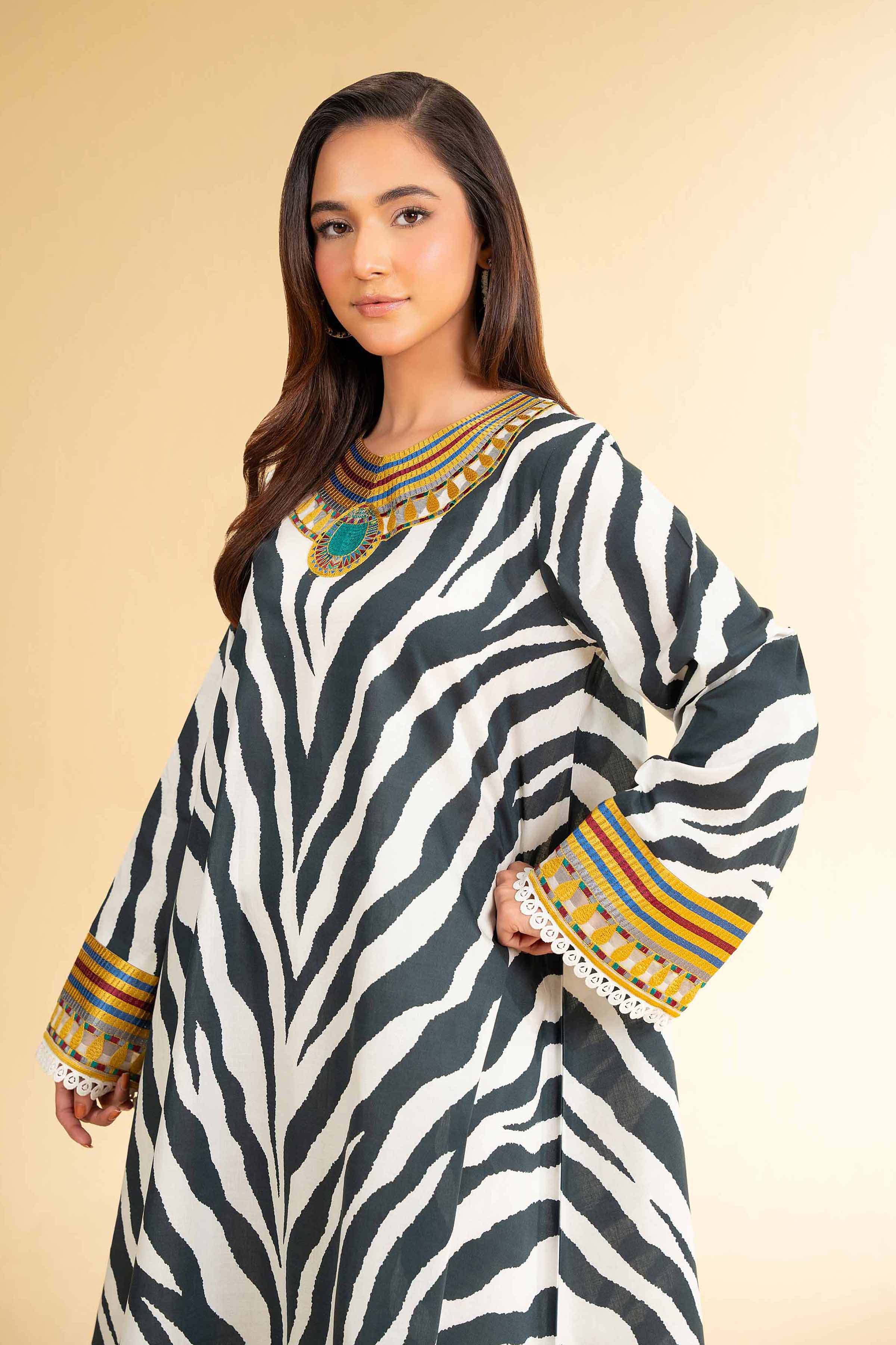 2 Piece - Digital Printed Embroidered Suit - 42501776