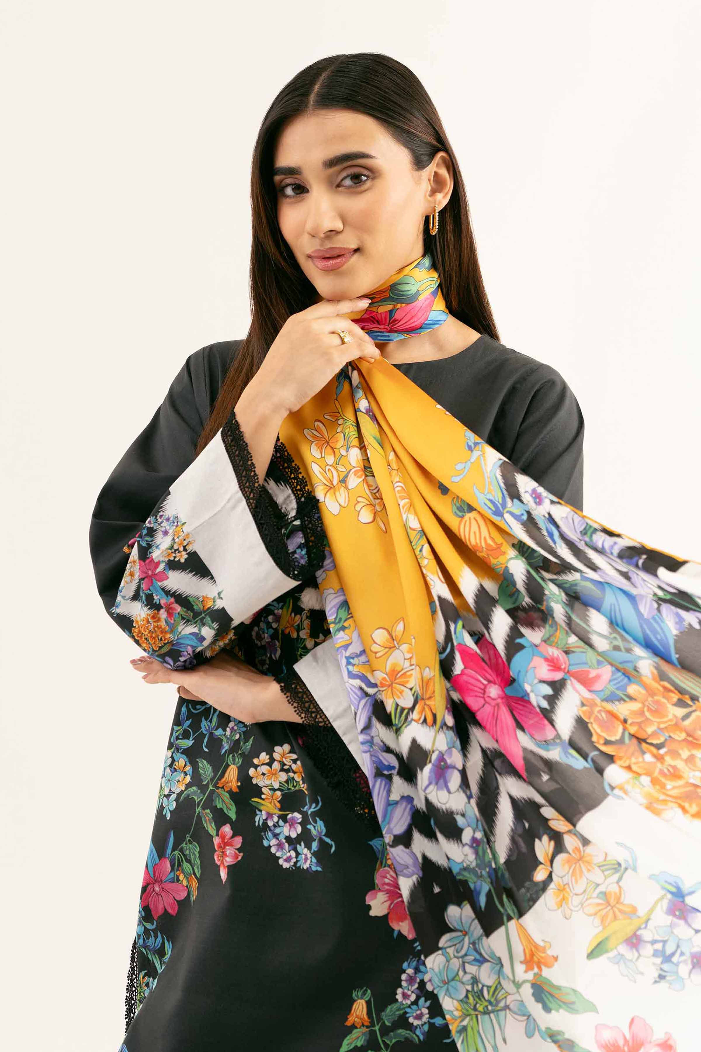 3 Piece - Digital Printed Embroidered Suit - 42501839