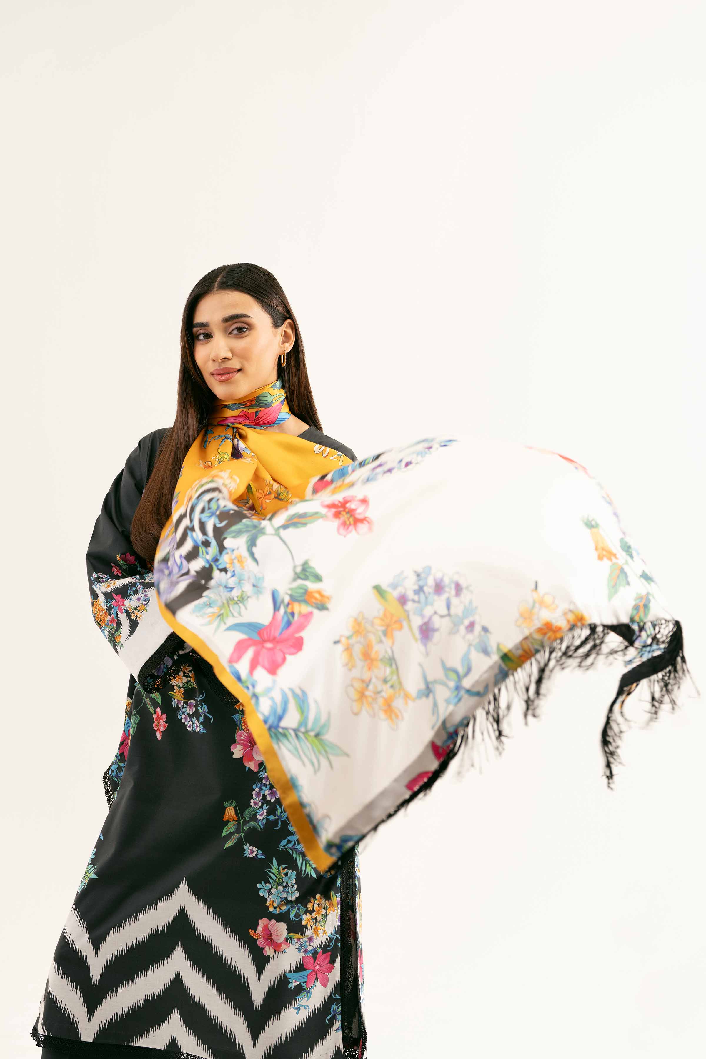 3 Piece - Digital Printed Embroidered Suit - 42501839