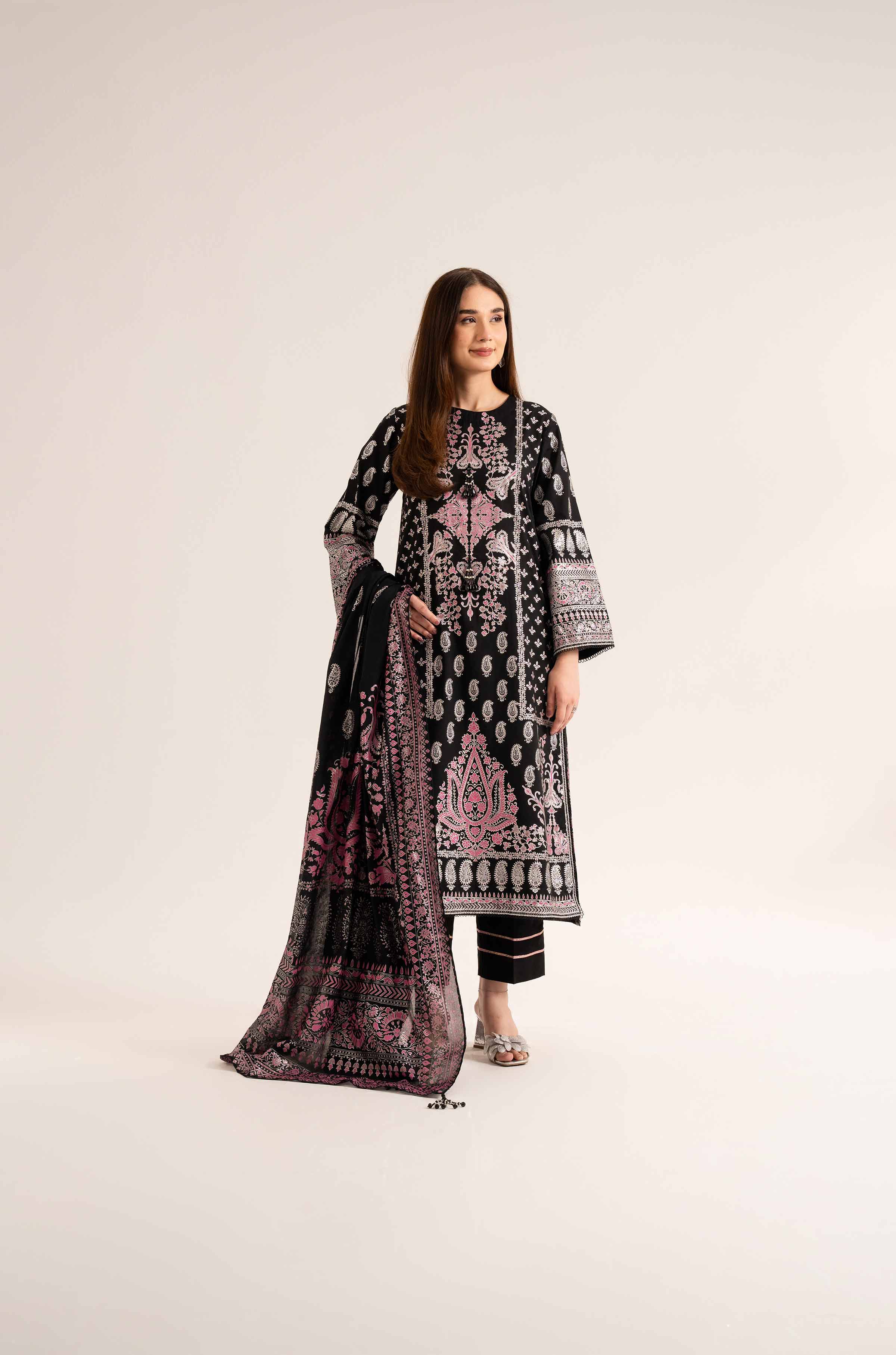 3 Piece - Foil Printed Suit - 42501900