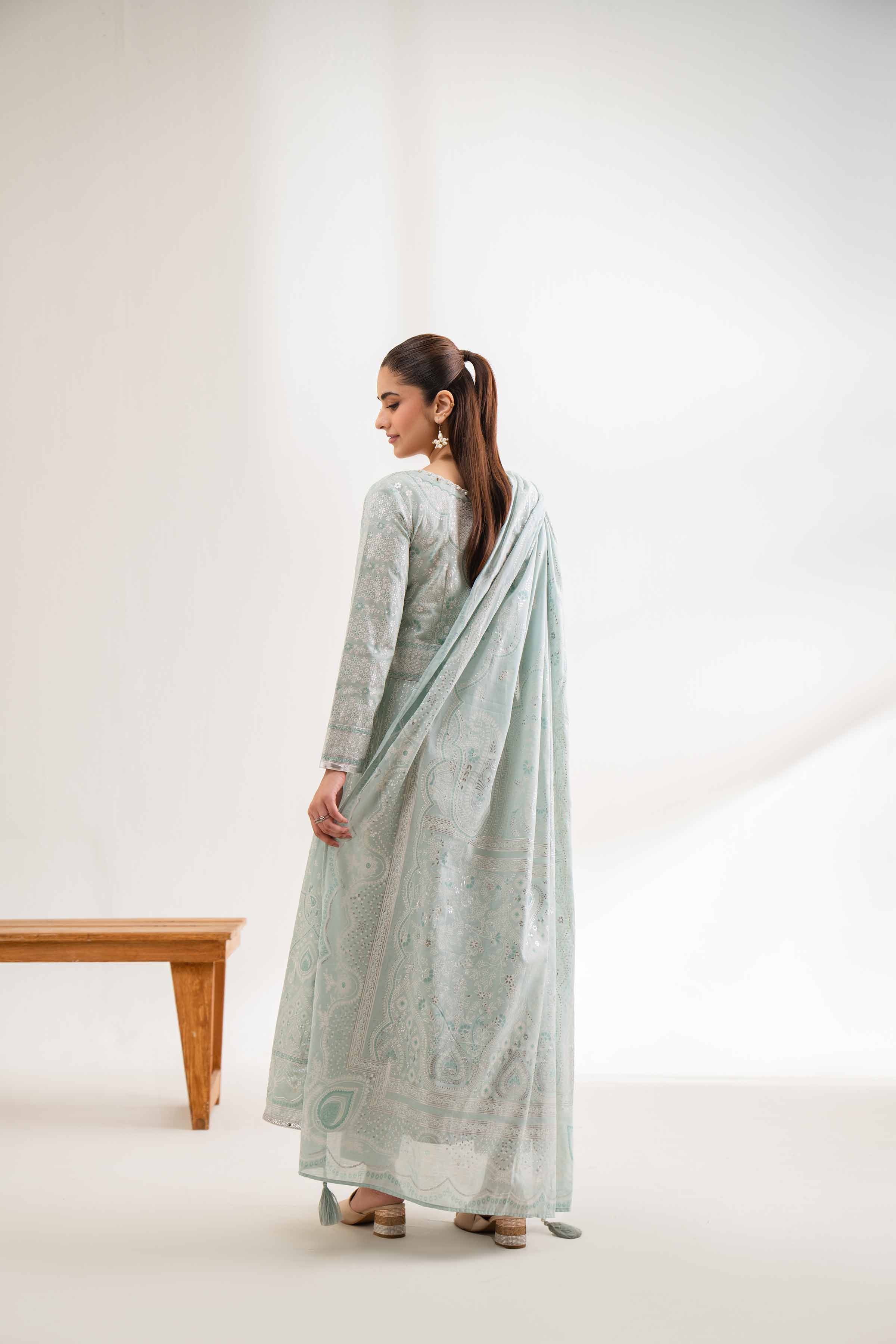 3 Piece - Foil Printed Suit - 42501901