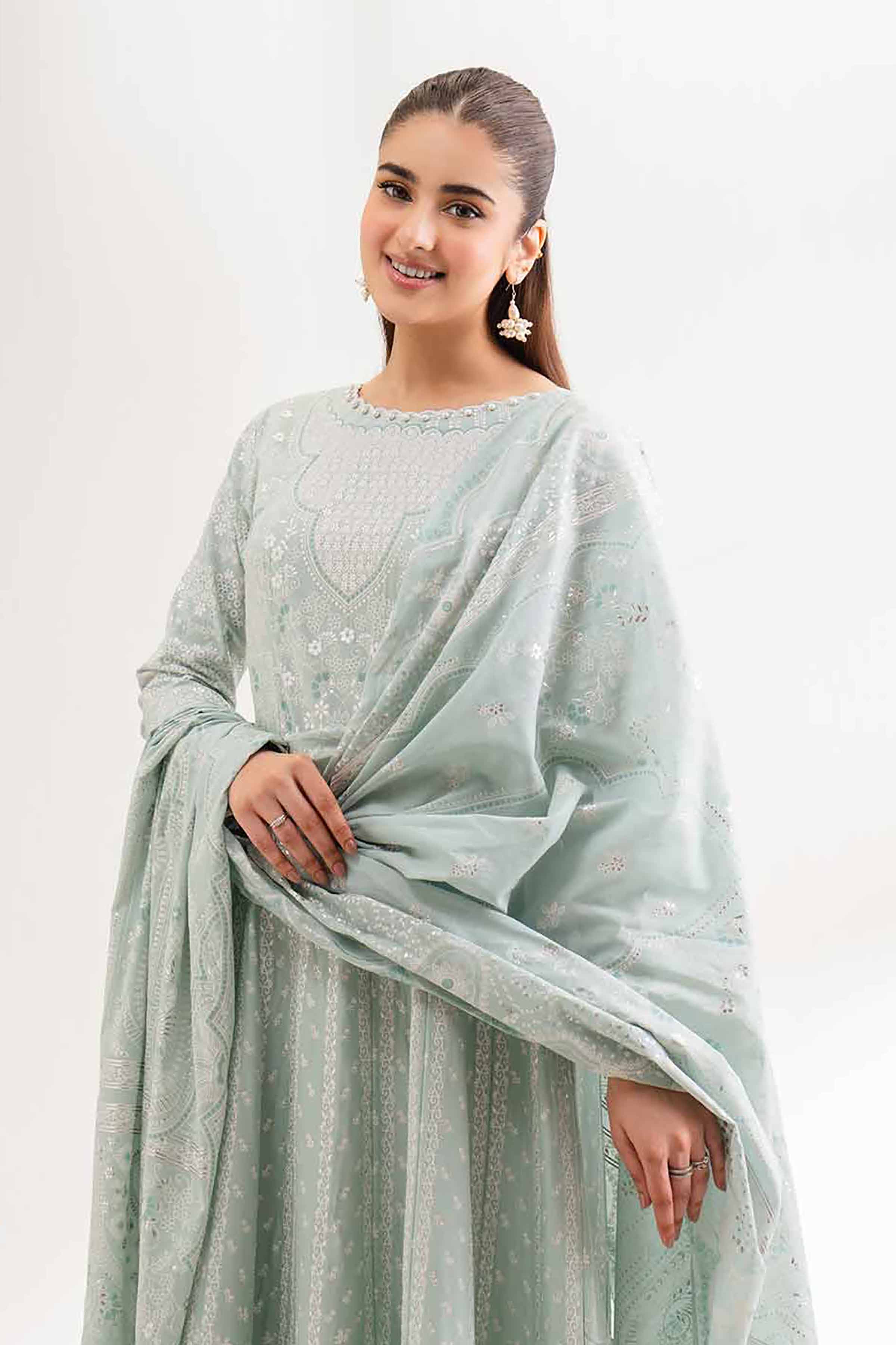 3 Piece - Foil Printed Suit - 42501901