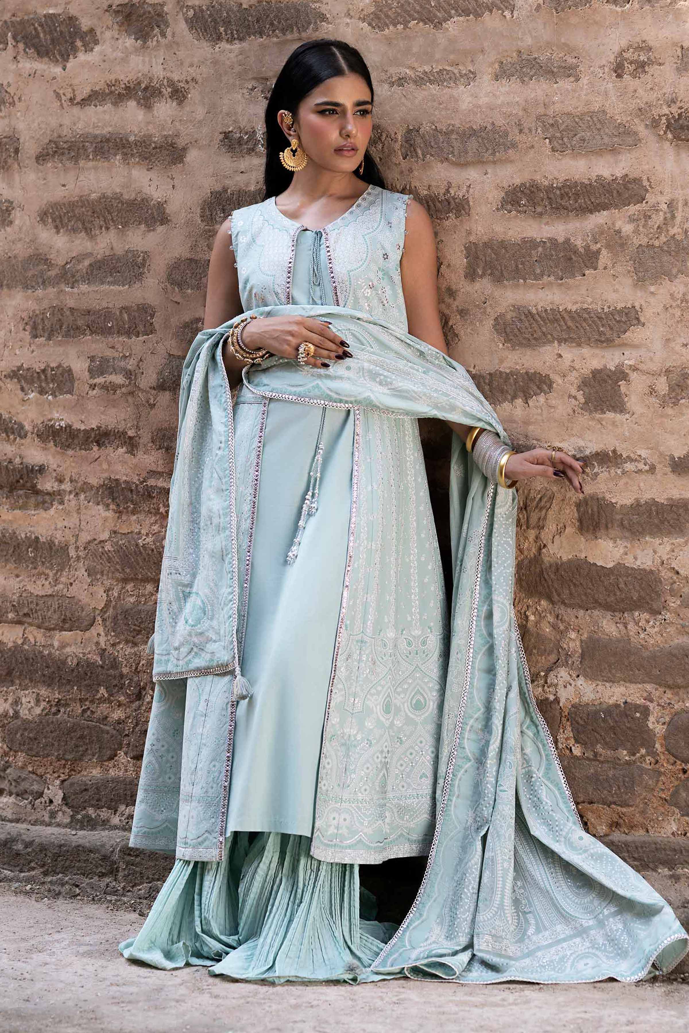 3 Piece - Foil Printed Suit - 42501901