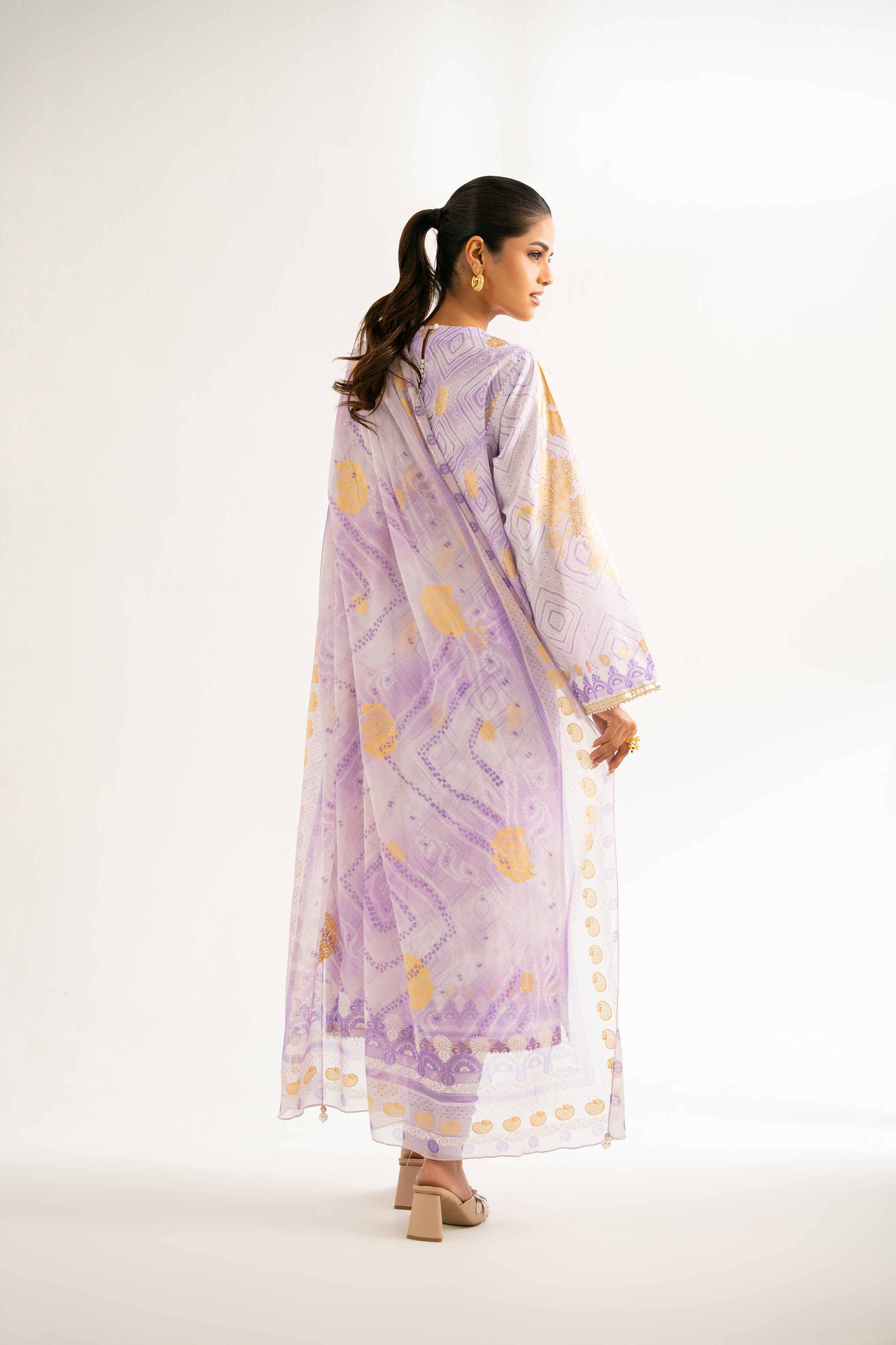 3 Piece - Foil Printed Suit - 42501905