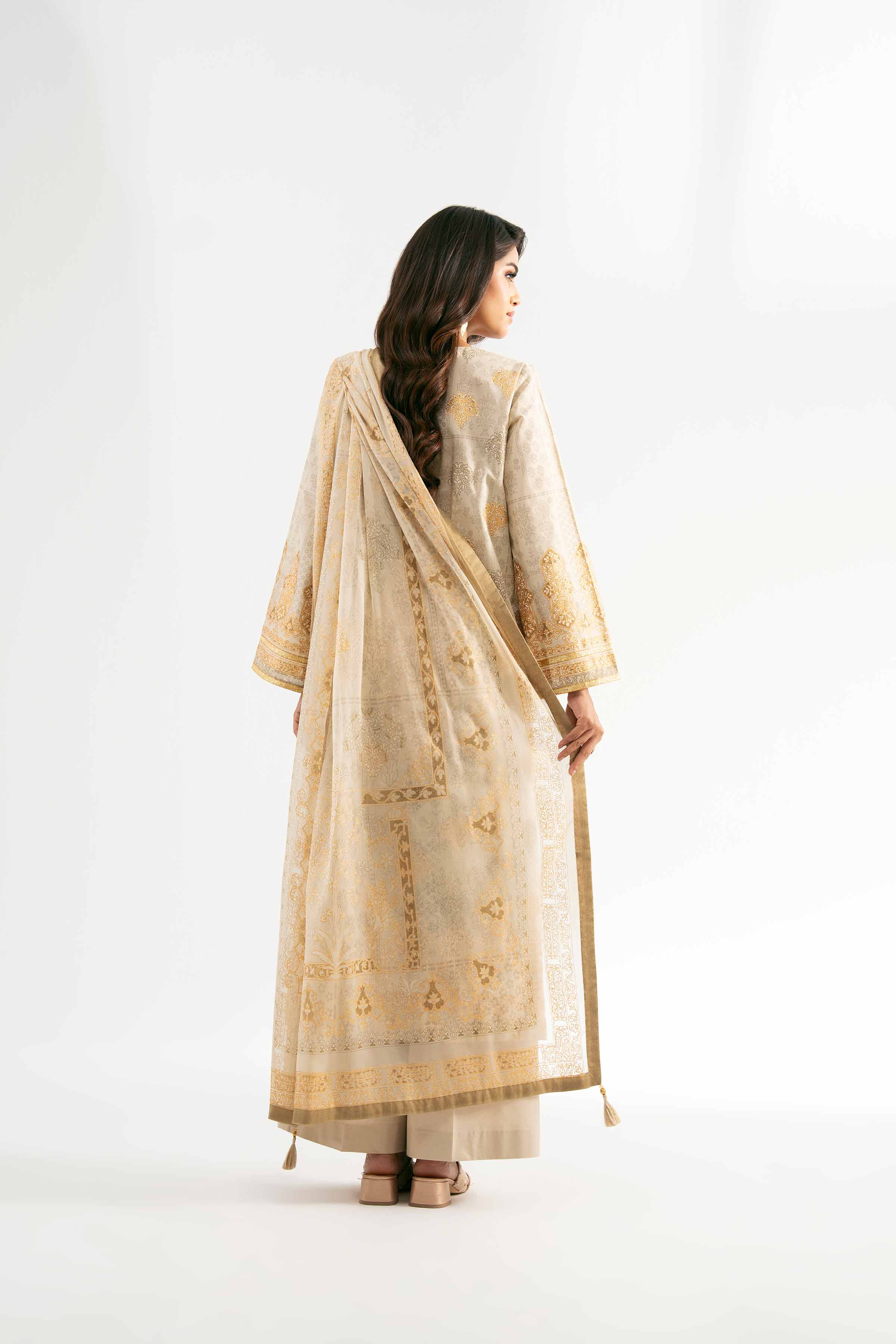 3 Piece - Foil Printed Suit - 42501907