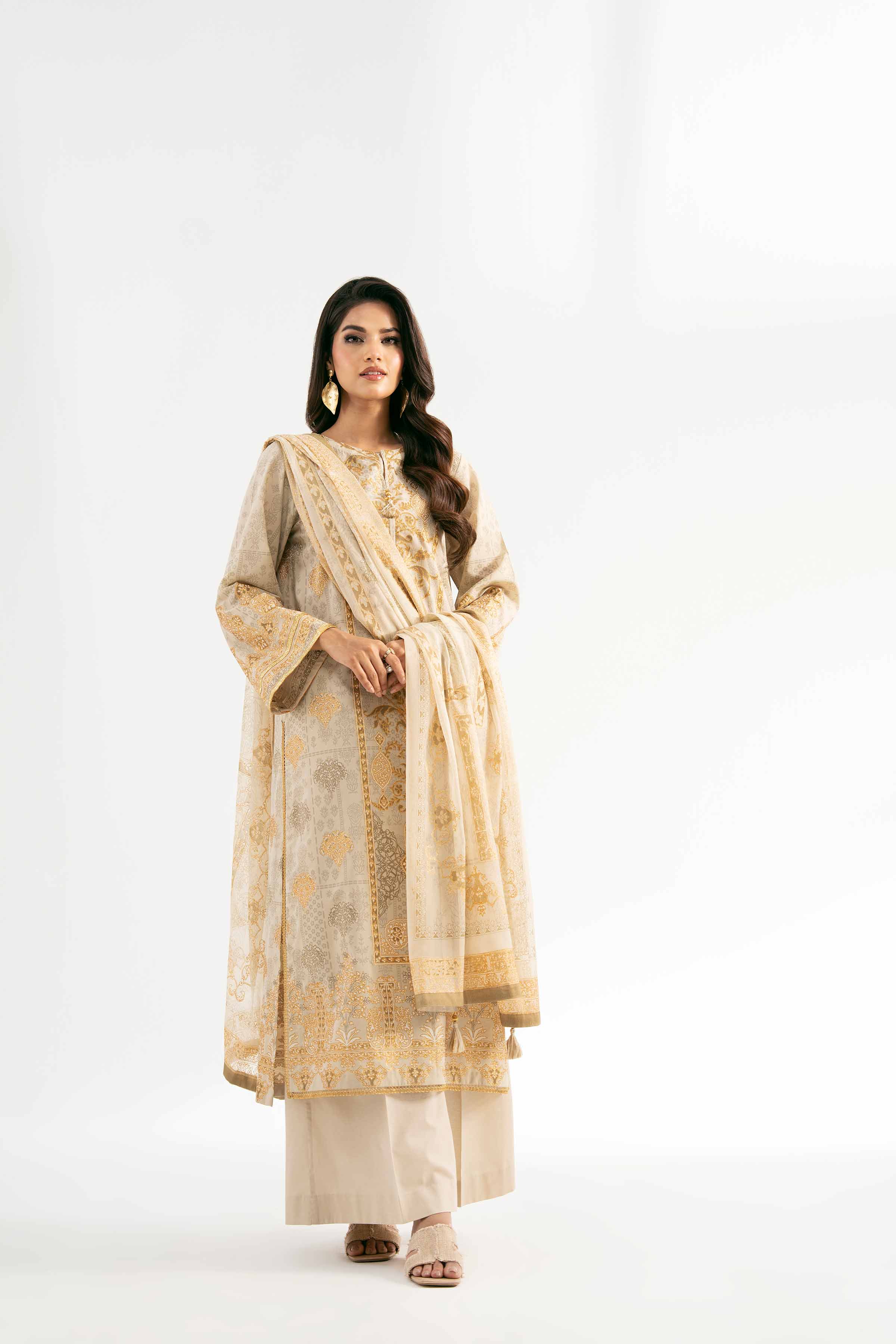 3 Piece - Foil Printed Suit - 42501907