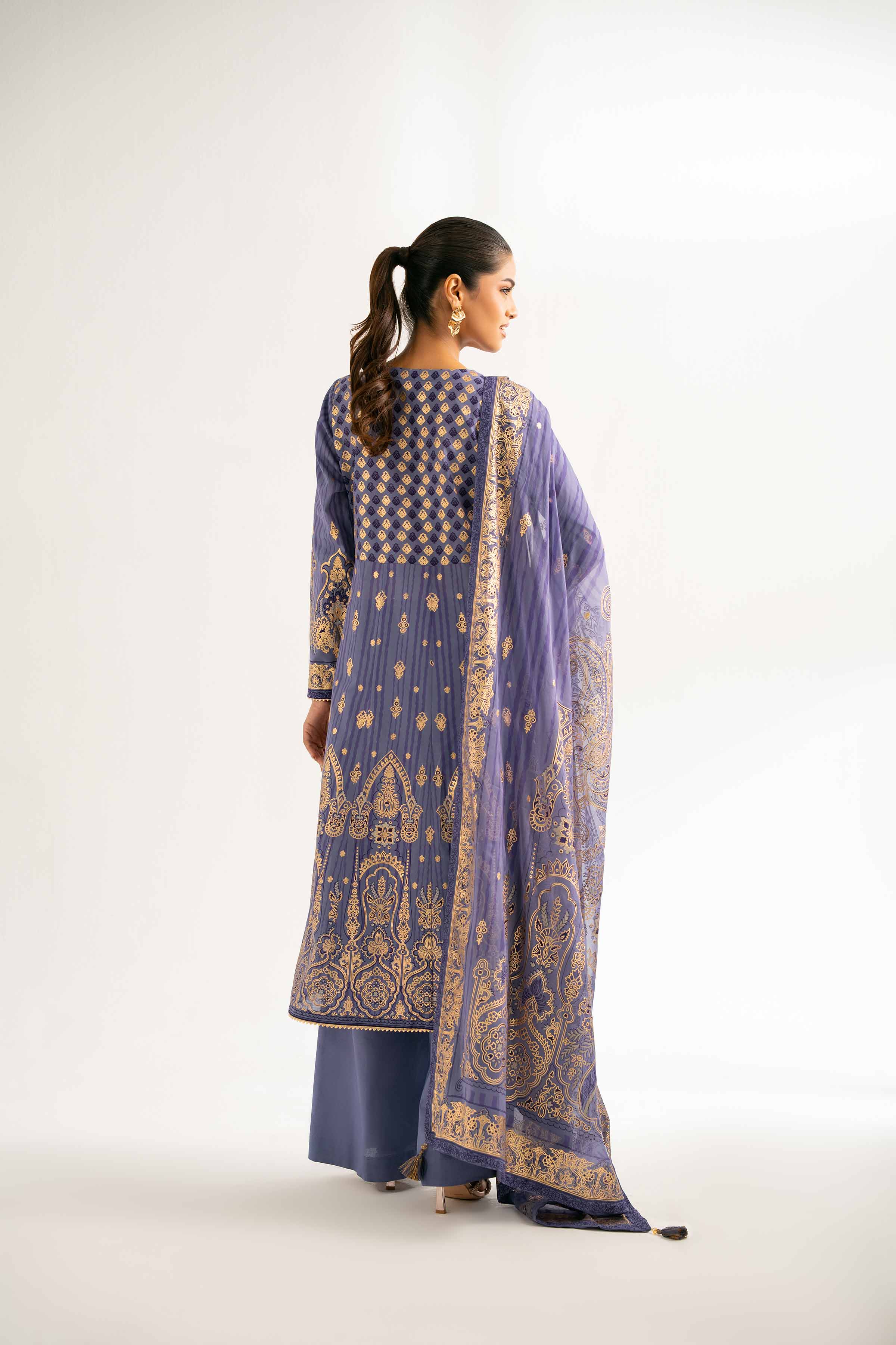 3 Piece - Foil Printed Suit - 42501908