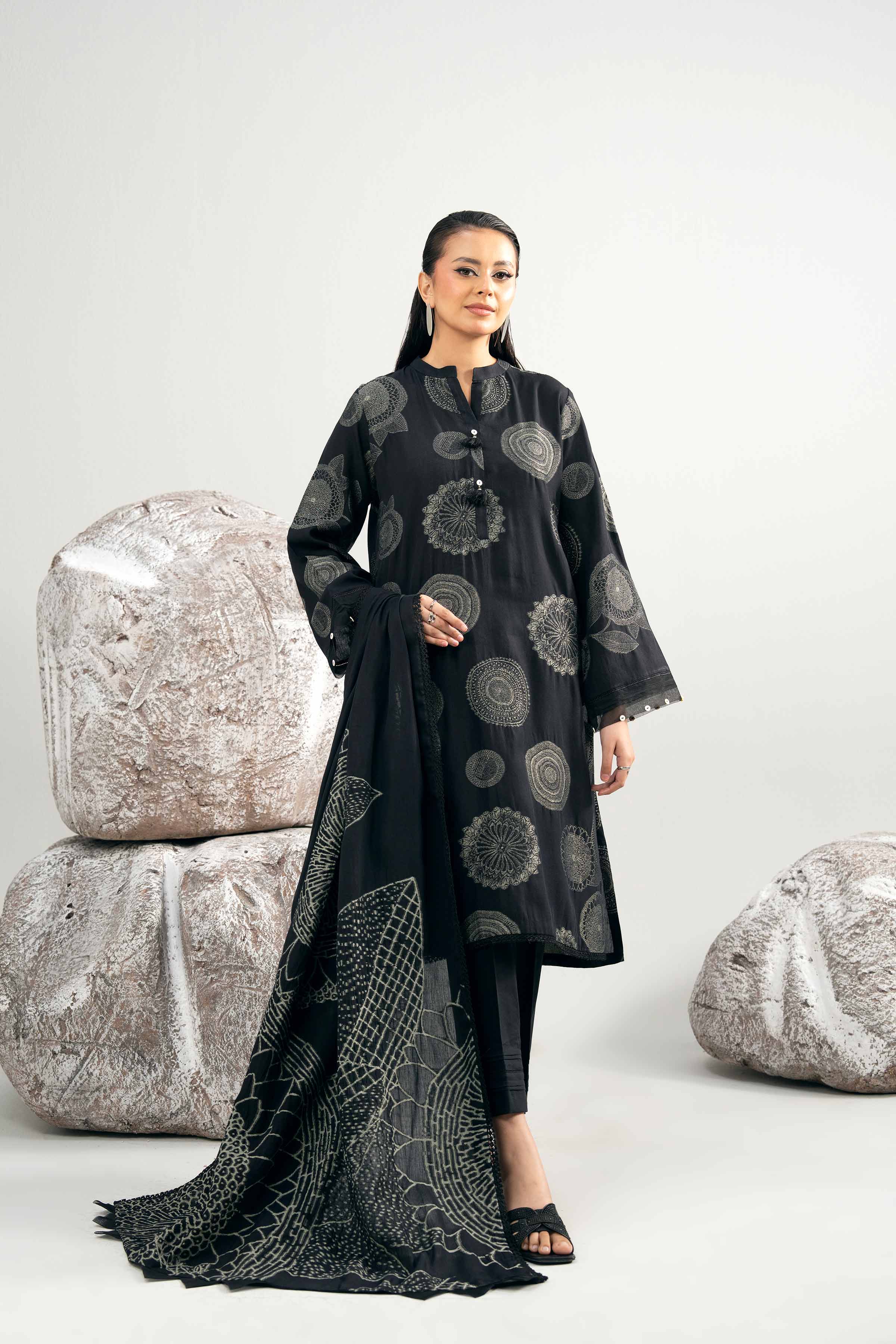 3 Piece - Dyed Jacquard Suit - 42502042