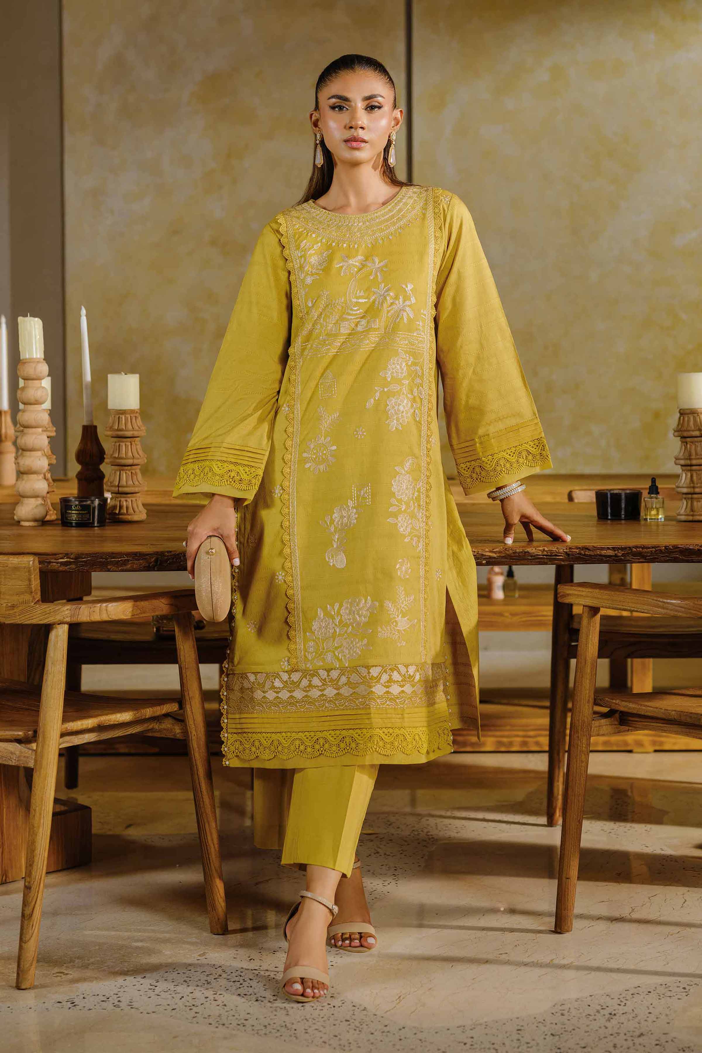 2 Piece - Dyed Embroidered Suit - 42502056