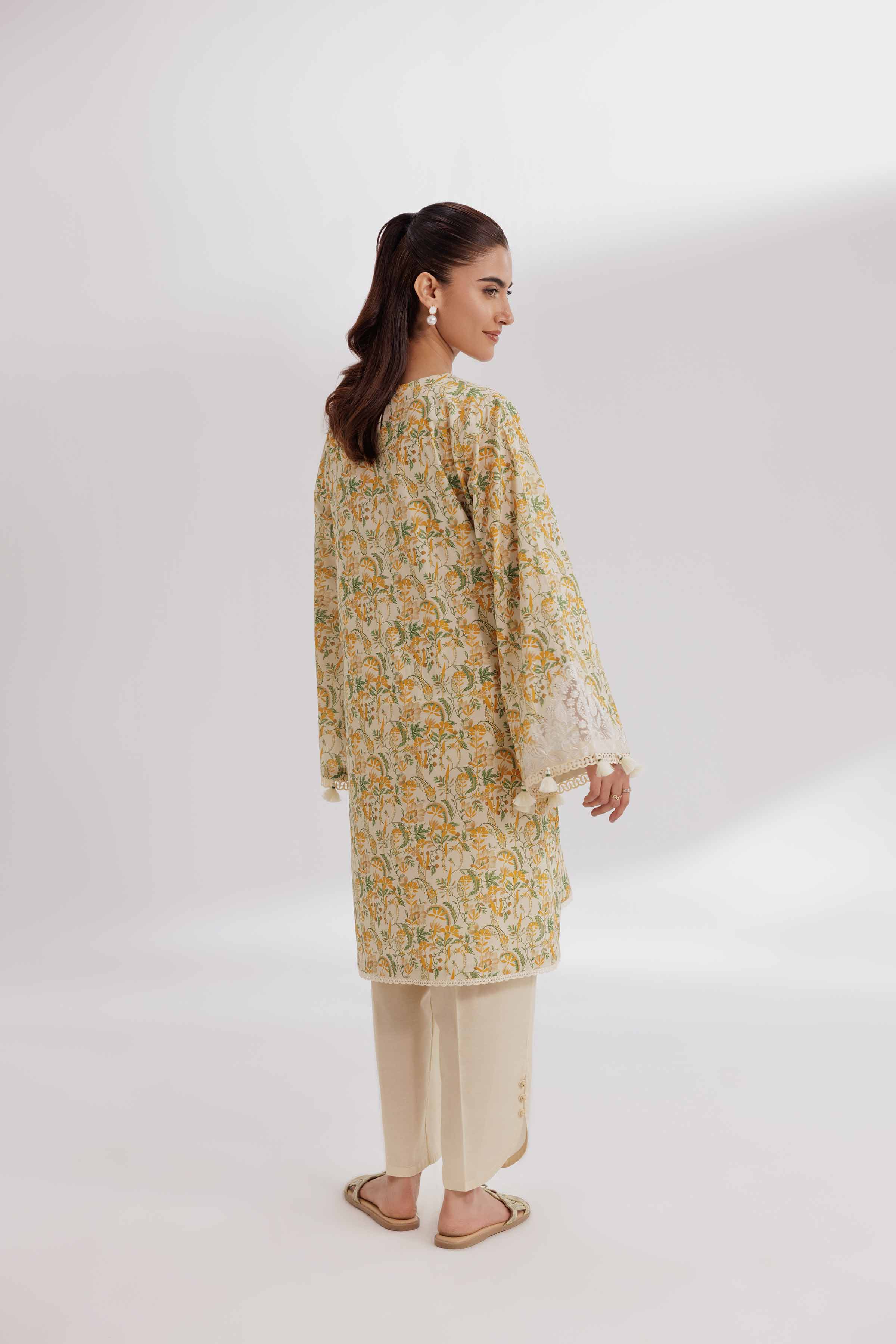 2 Piece - Printed Embroidered Suit - 42502070