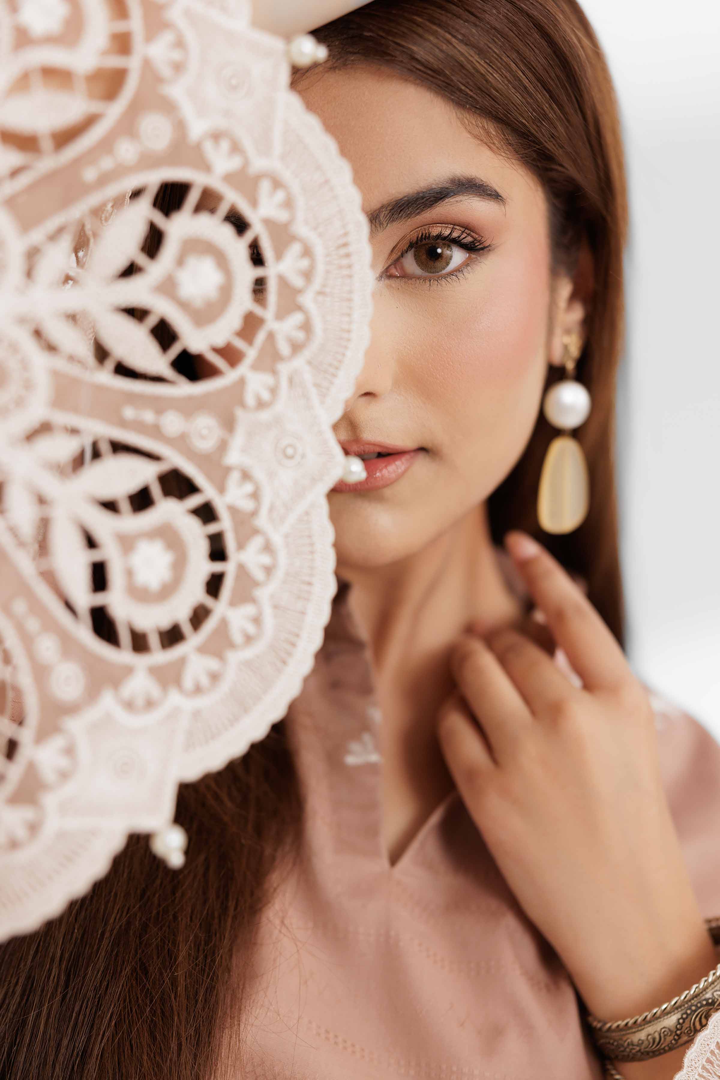 NISHATUAE - Brown Embroidered Lawn 2-piece Unstitched Dress