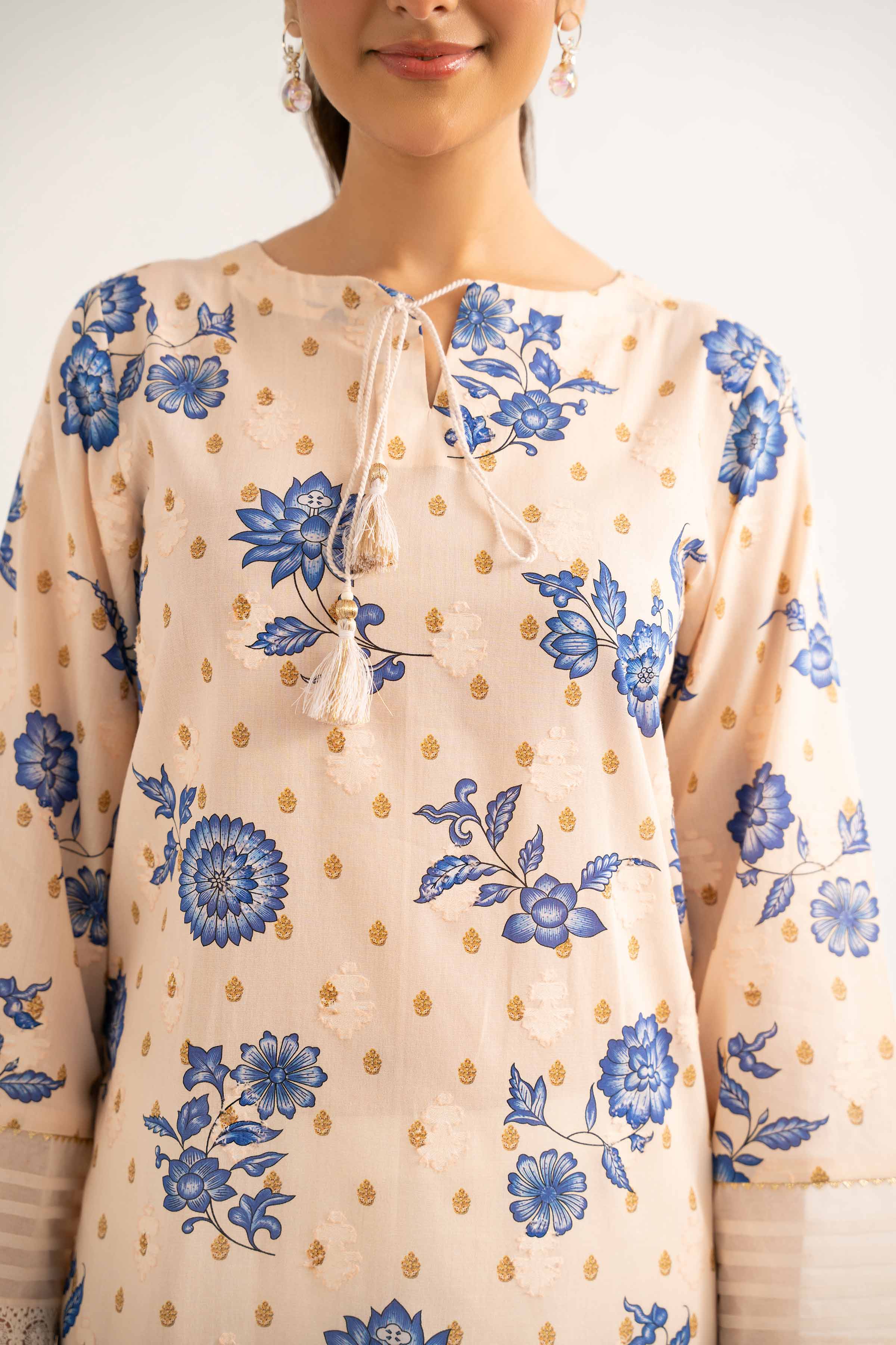 3 Piece - Digital Printed Embroidered Suit - 42502204