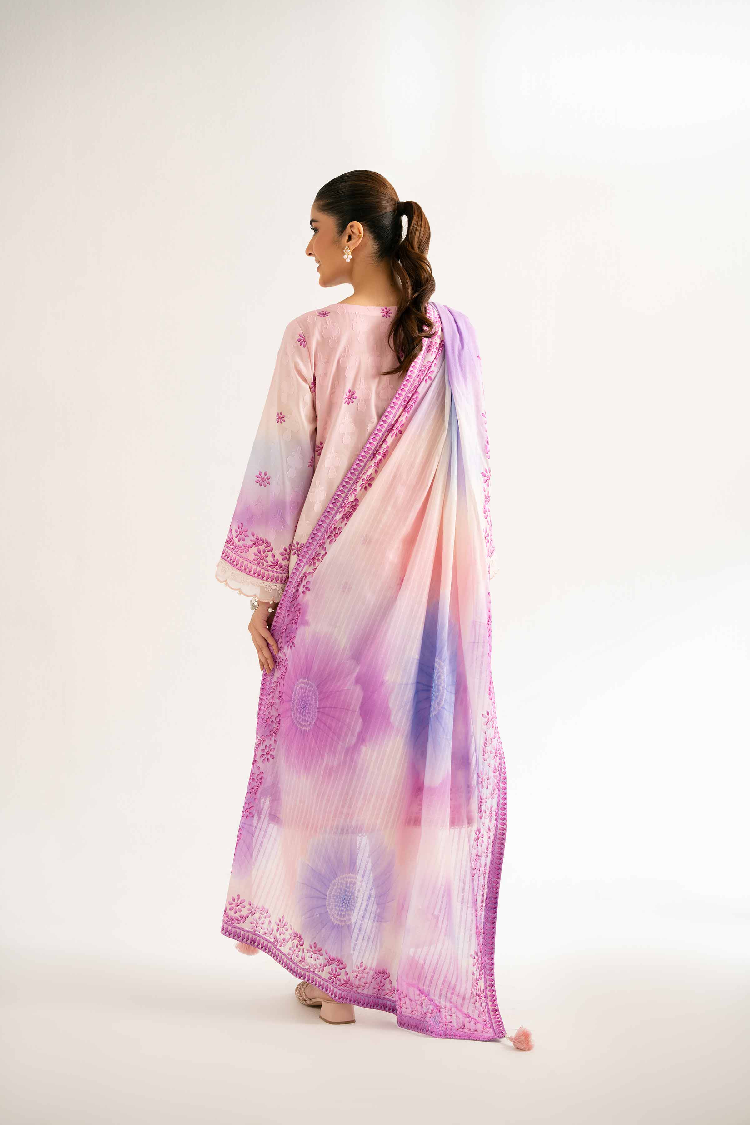 3 Piece - Digital Printed Embroidered Suit - 42502208