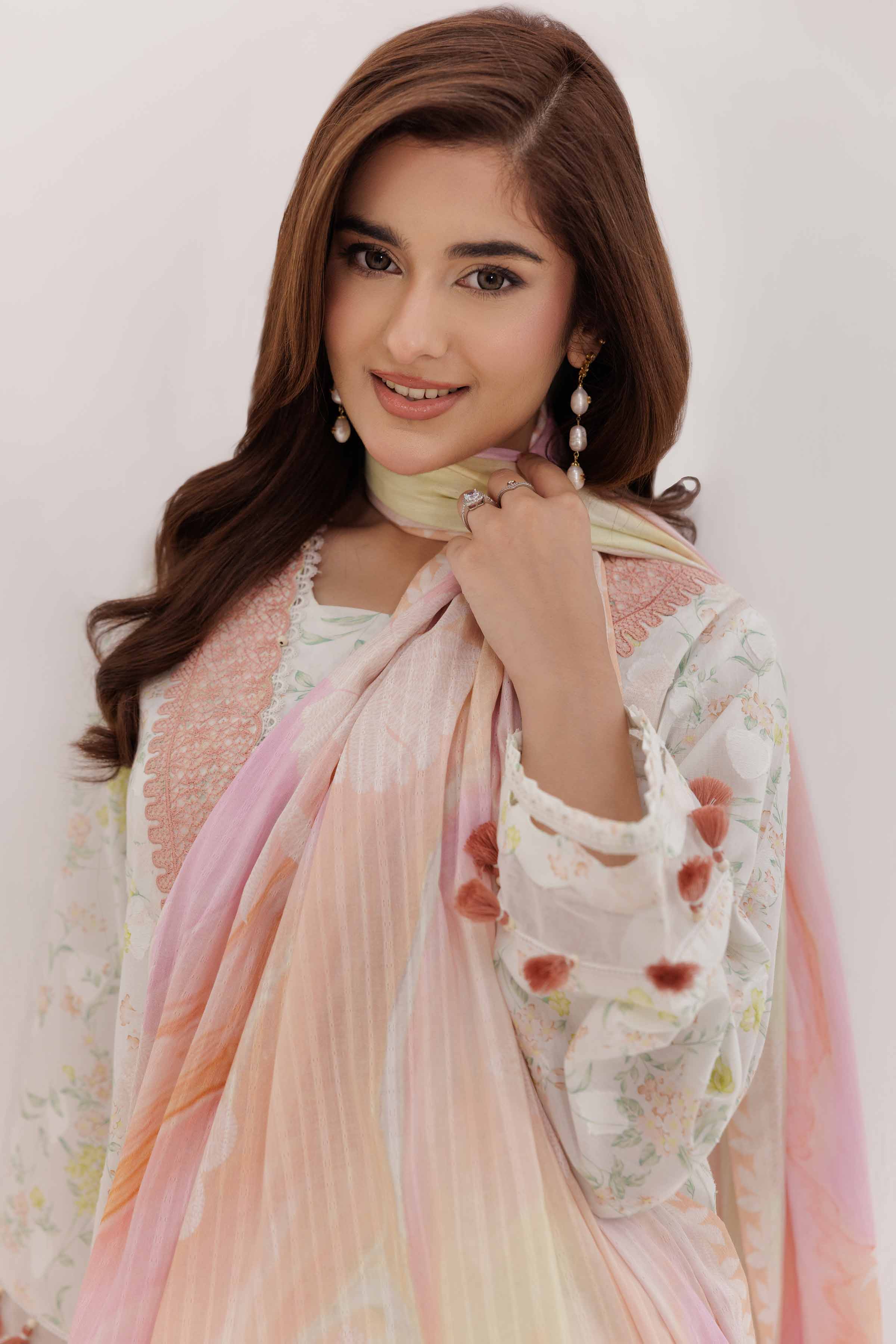 3 Piece - Digital Printed Embroidered Suit - 42502209