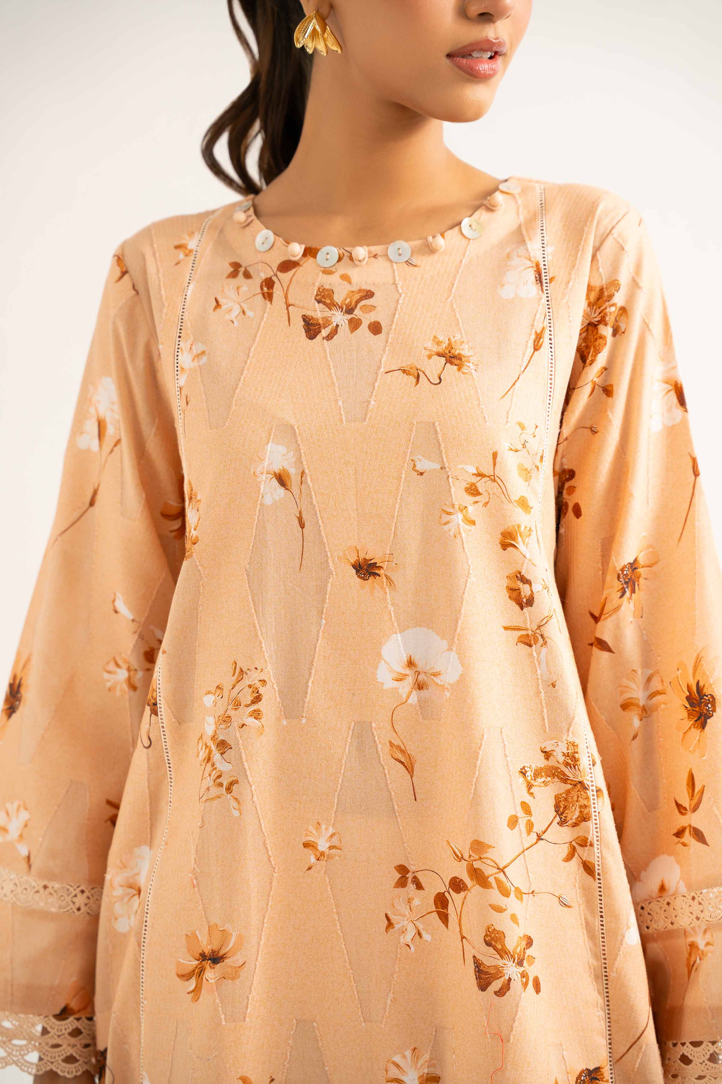 3 Piece - Digital Printed Embroidered Suit - 42502211