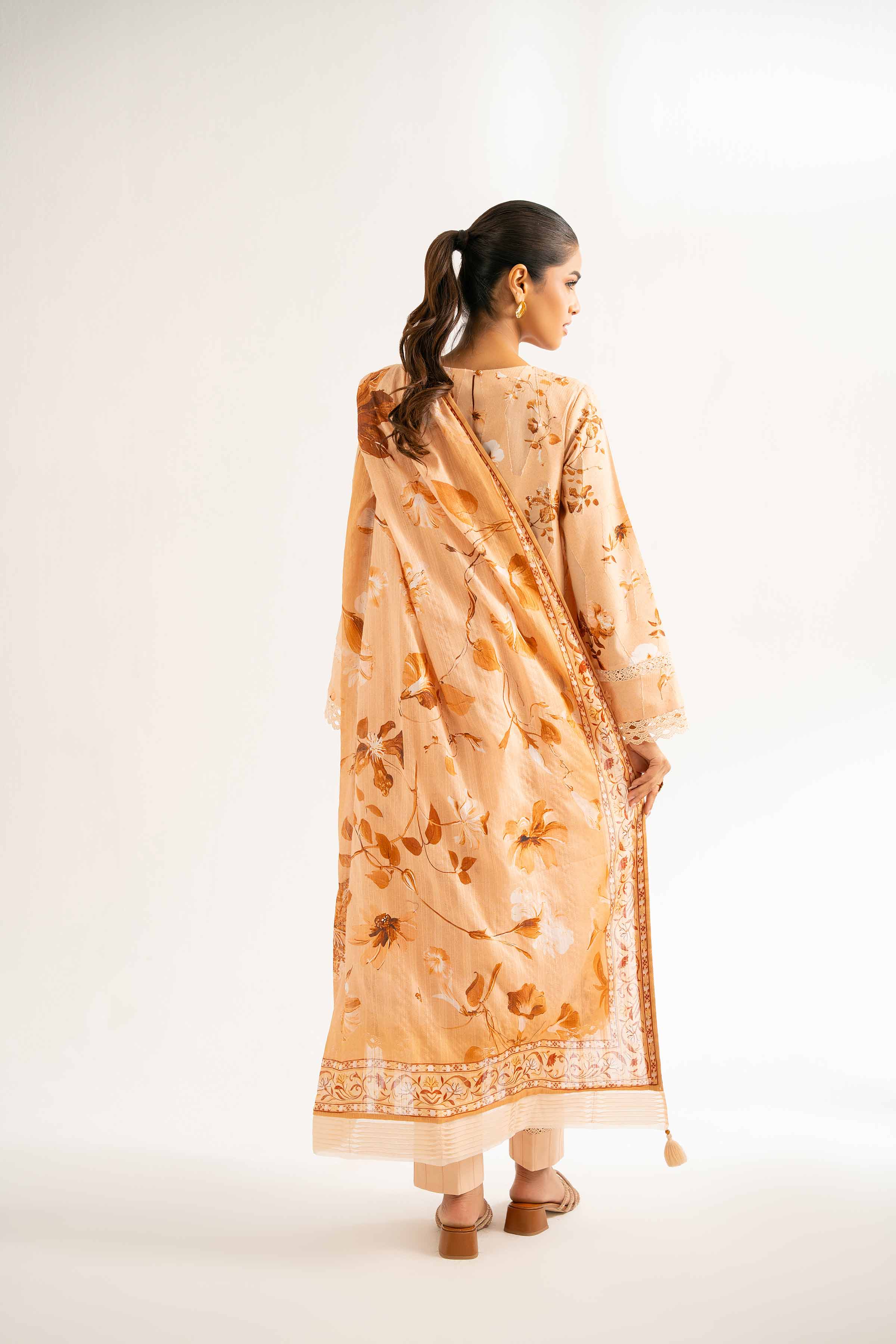 3 Piece - Digital Printed Embroidered Suit - 42502211