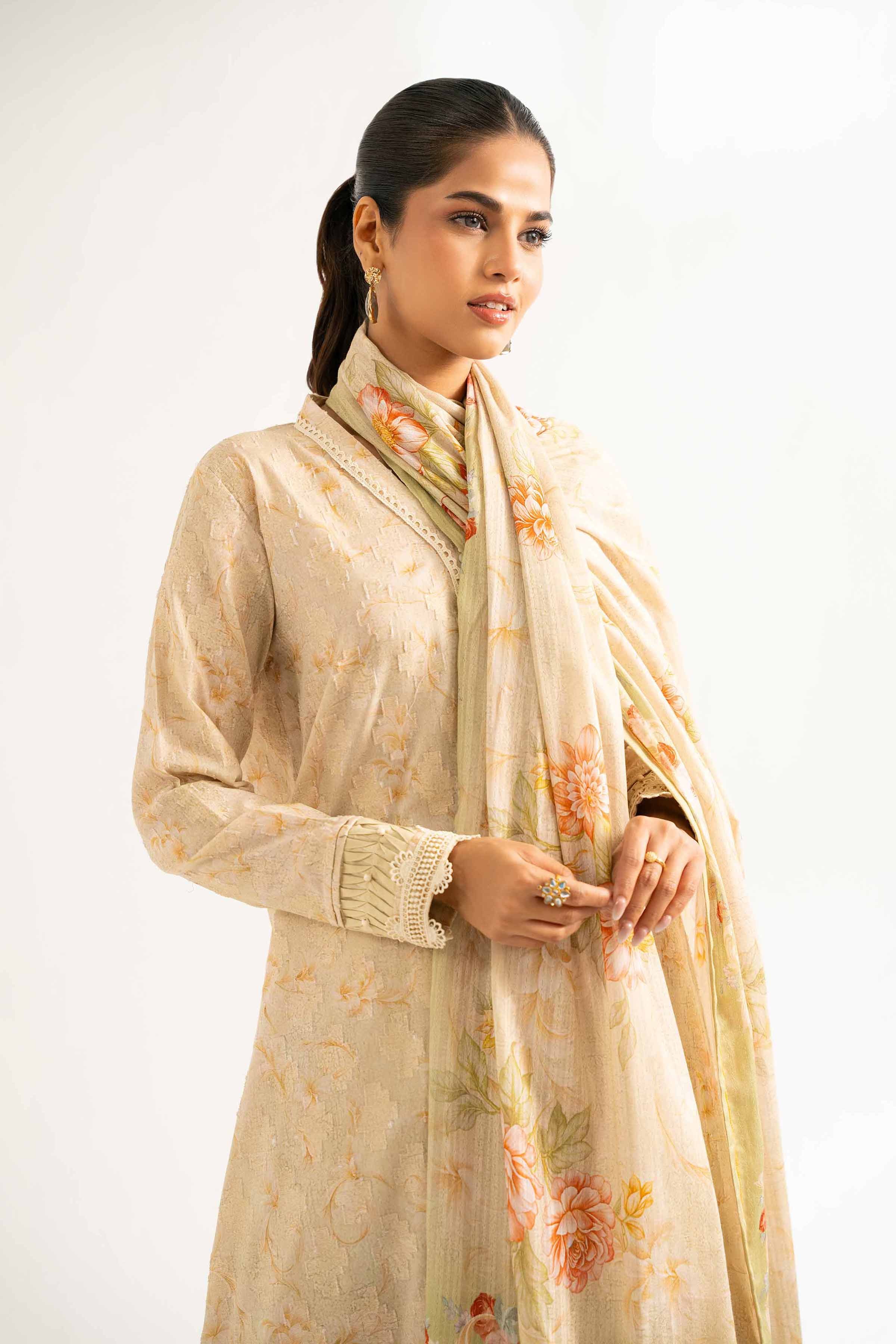 3 Piece - Digital Printed Embroidered Suit - 42502212