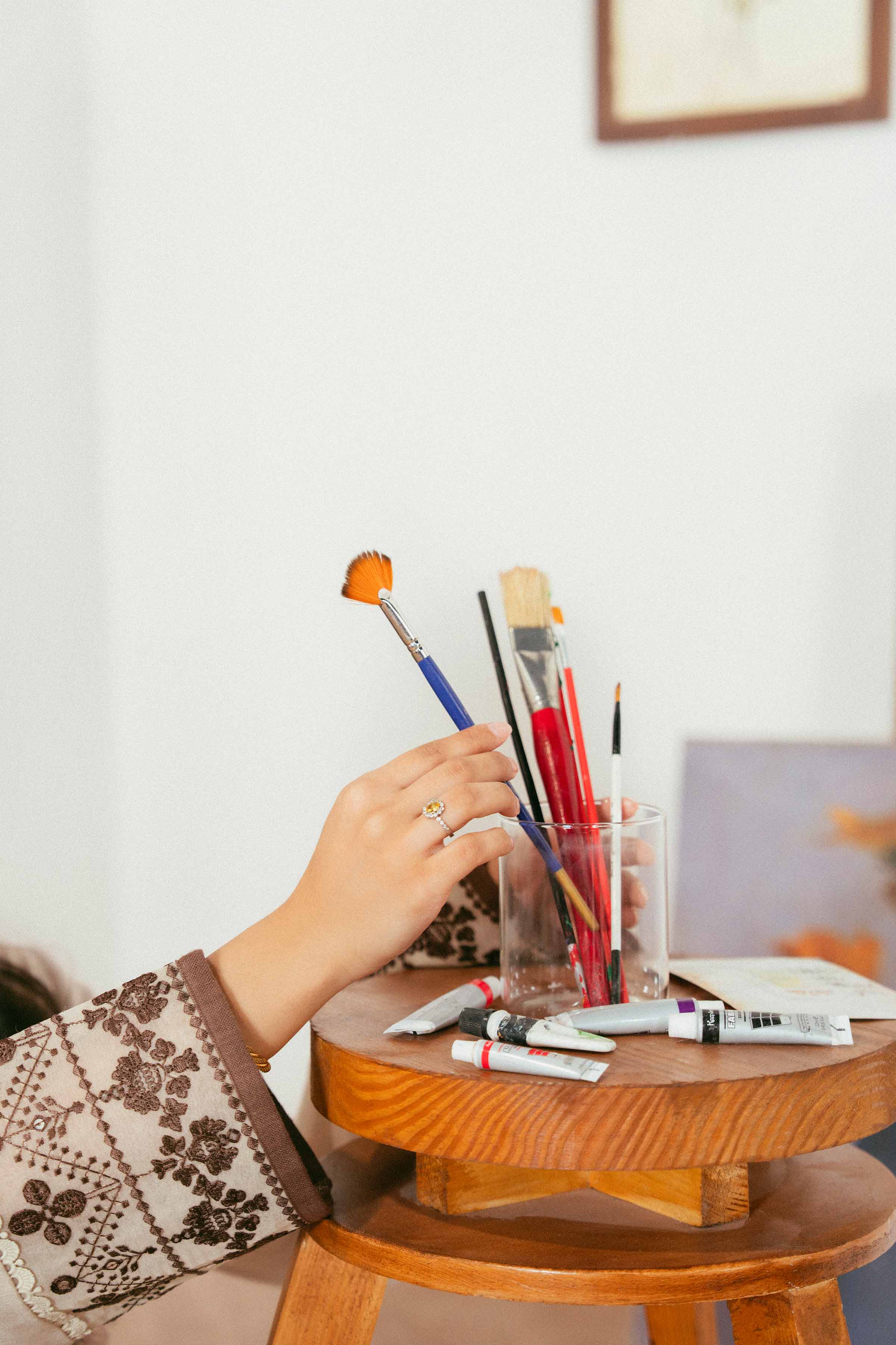 NISHATUAE - Off White Embroidered Khaddar 2-piece Unstitched Dress