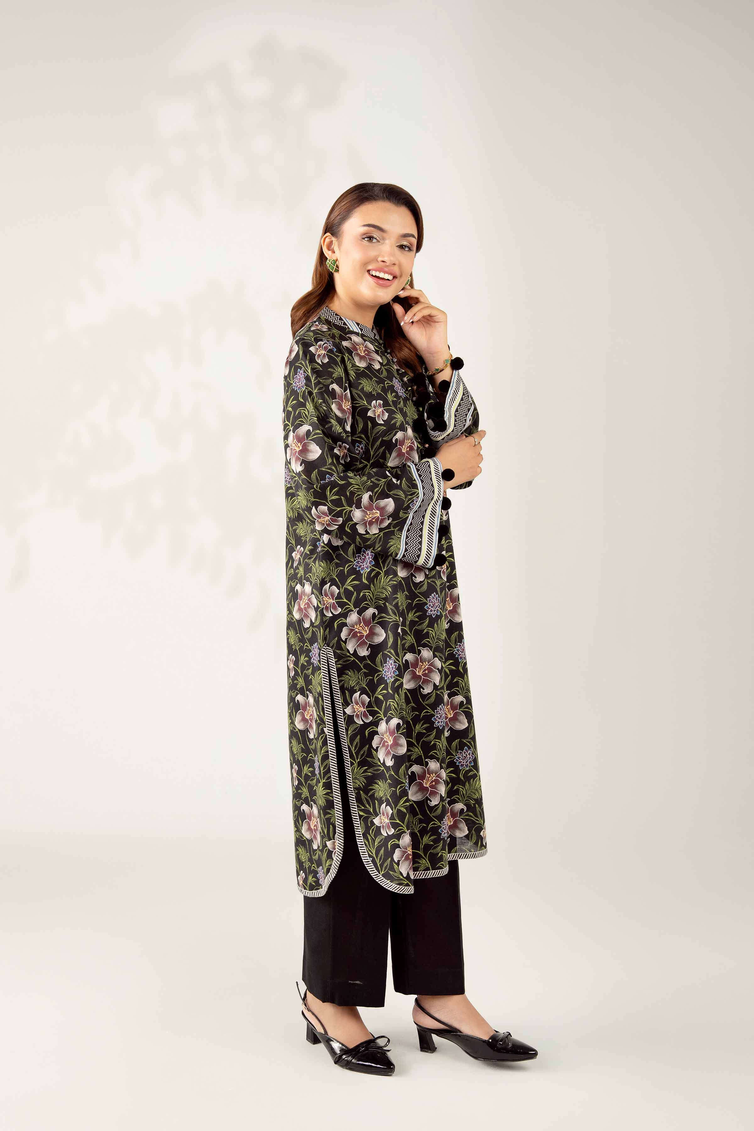 NISHATUAE - Multi Printed Karandi 2-piece Unstitched Dress