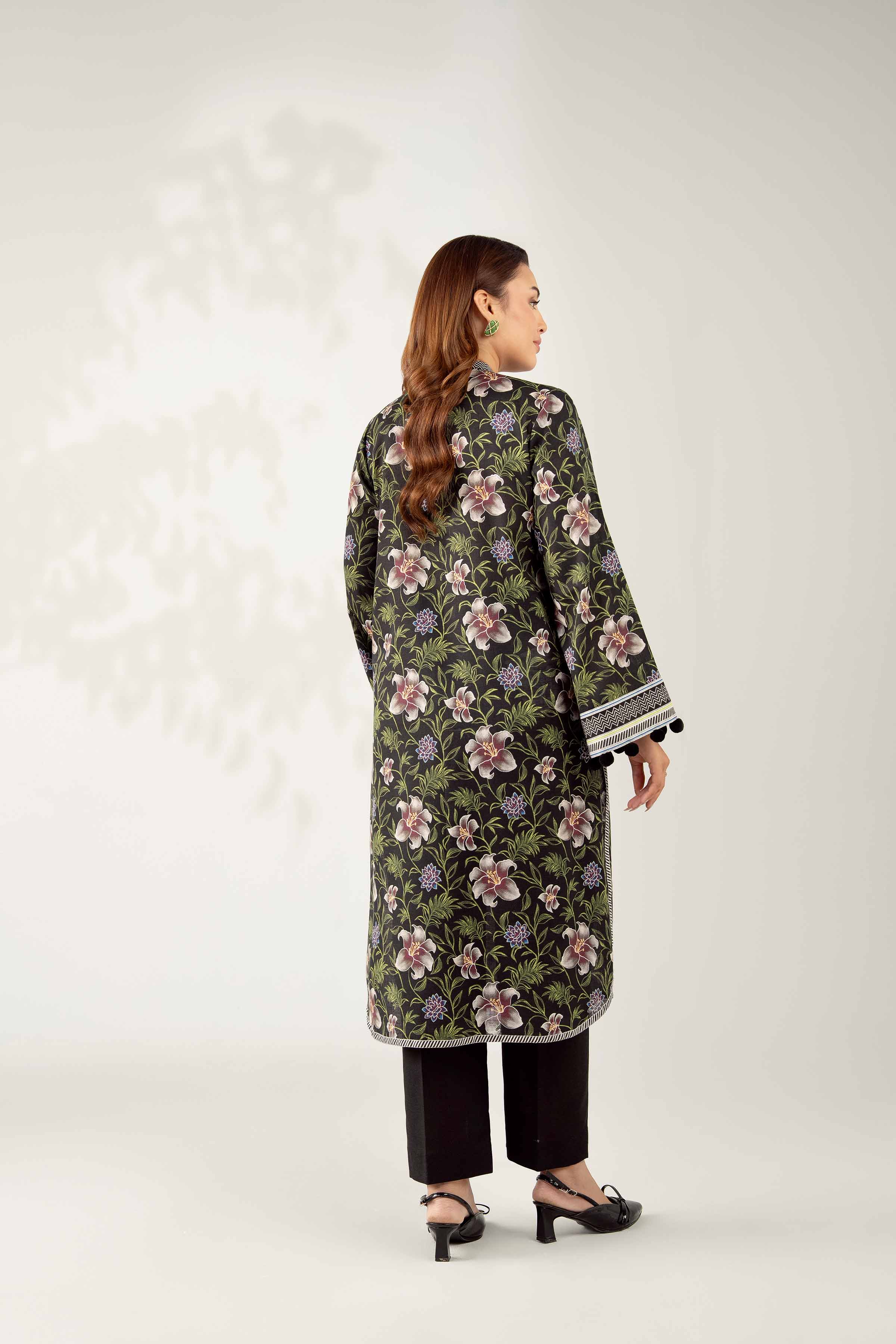 NISHATUAE - Multi Printed Karandi 2-piece Unstitched Dress