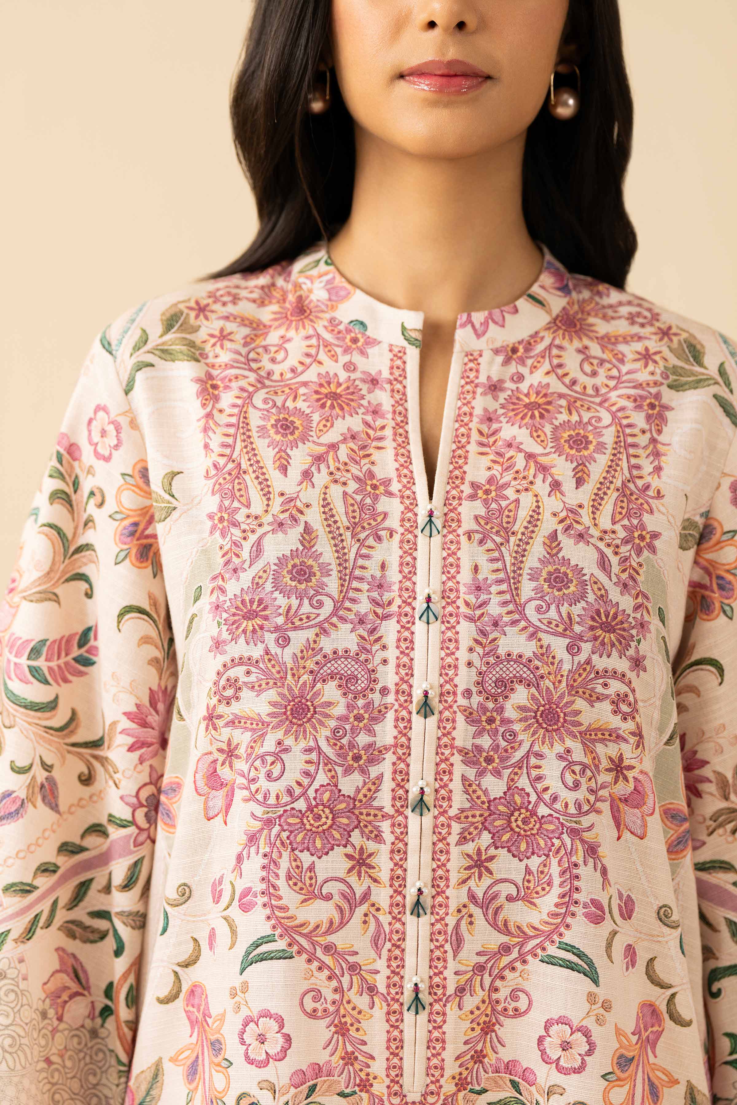 NISHATUAE - Multi Printed Khaddar 2-piece Unstitched Dress