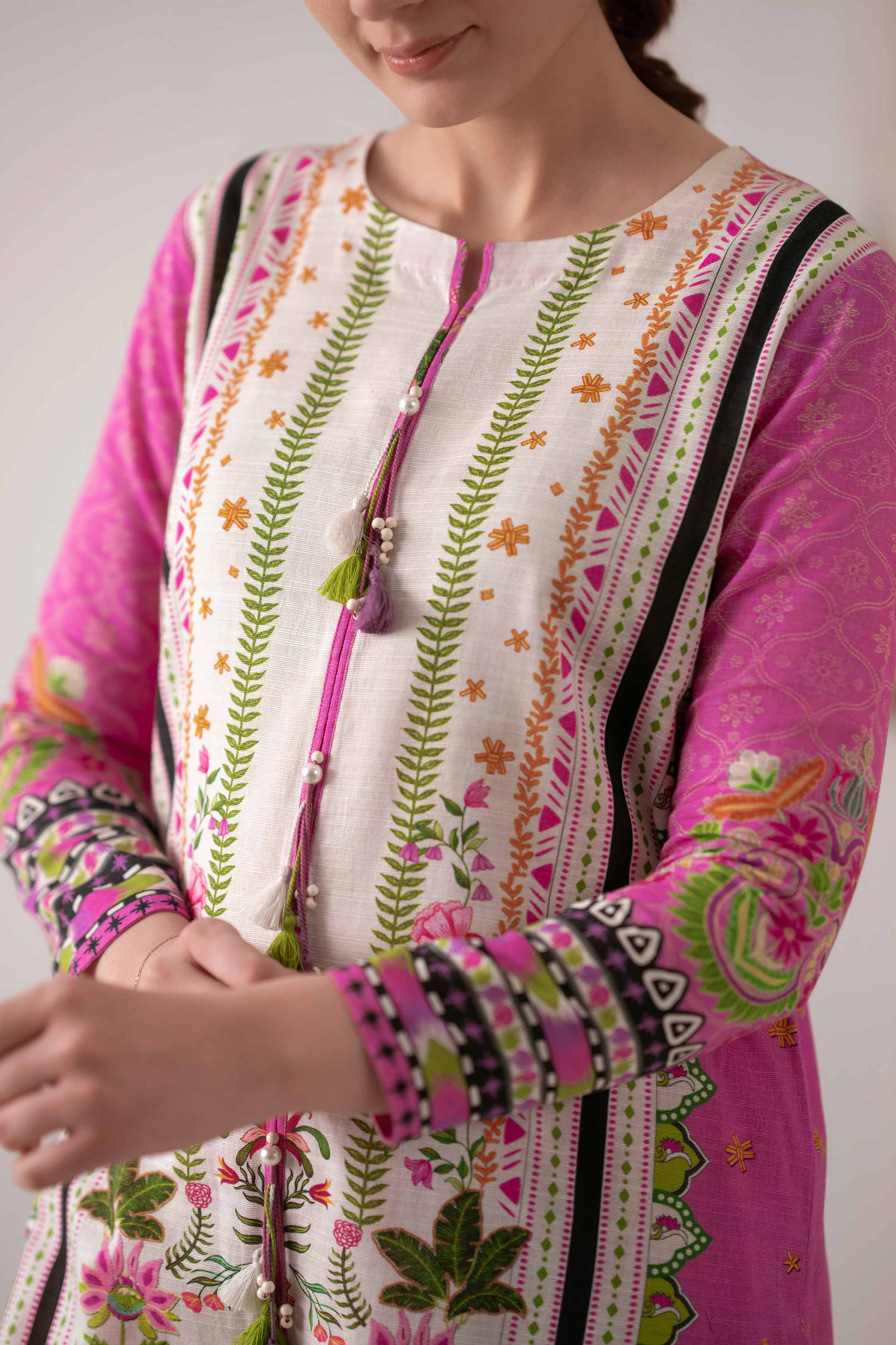 NISHATUAE - Multi Printed Khaddar 2-piece Unstitched Dress