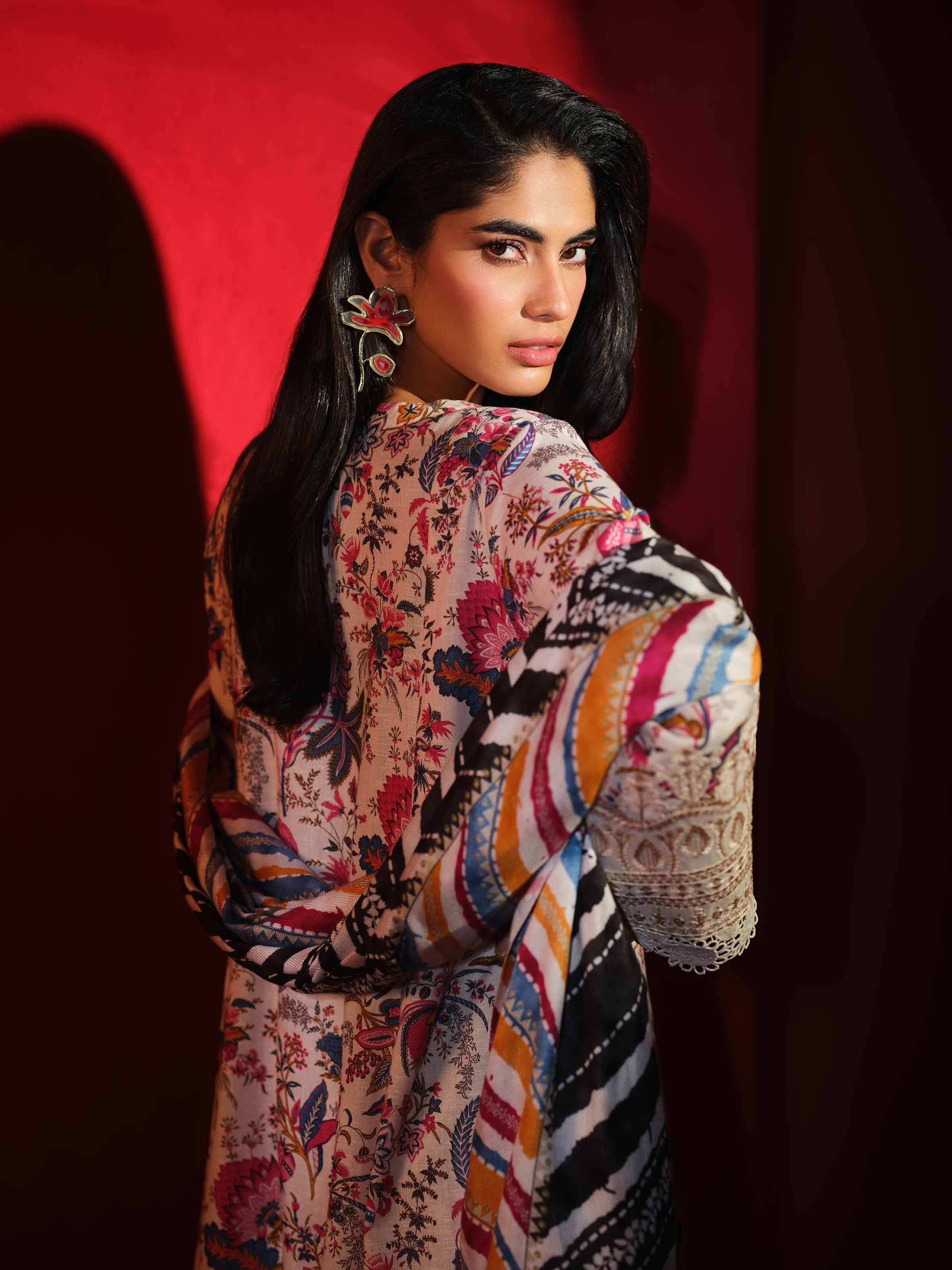 Nishat Linen UAE - 3 Piece - Printed Embroidered Suit - 42503528