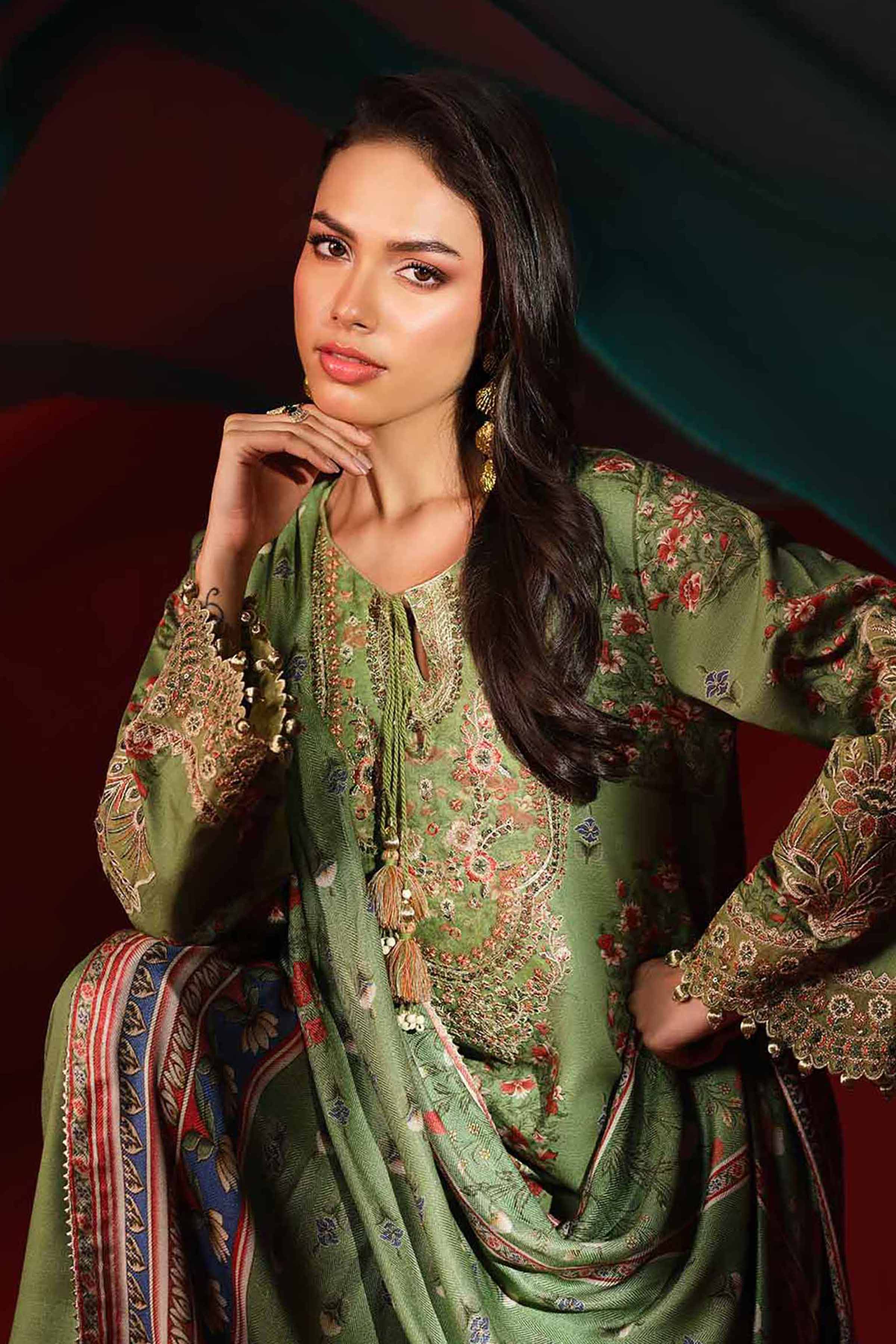 Nishat Linen UAE - 3 Piece - Printed Embroidered Suit - 42503536