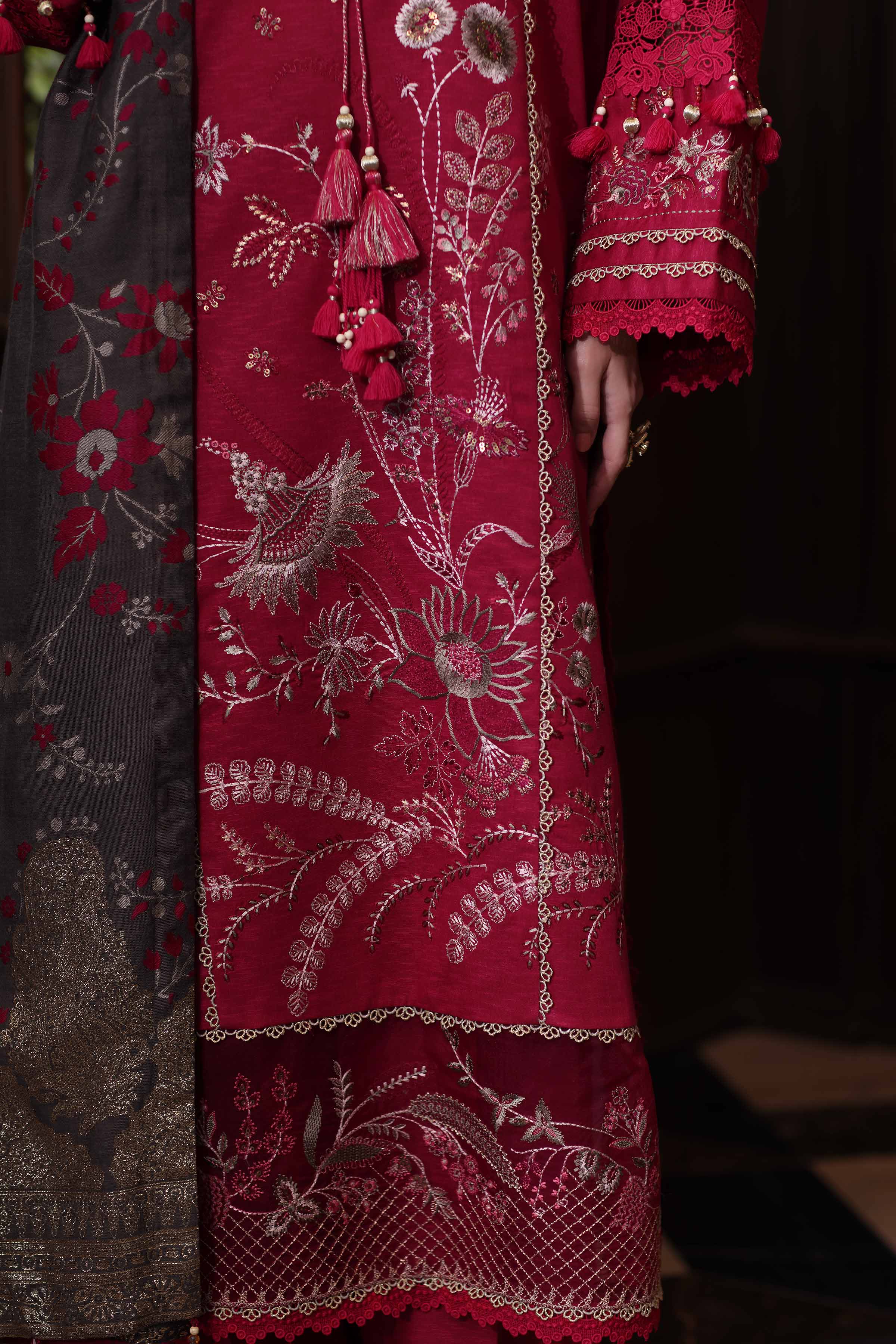 Nishat Linen UAE - 3 Piece - Printed Embroidered Suit - 42503566