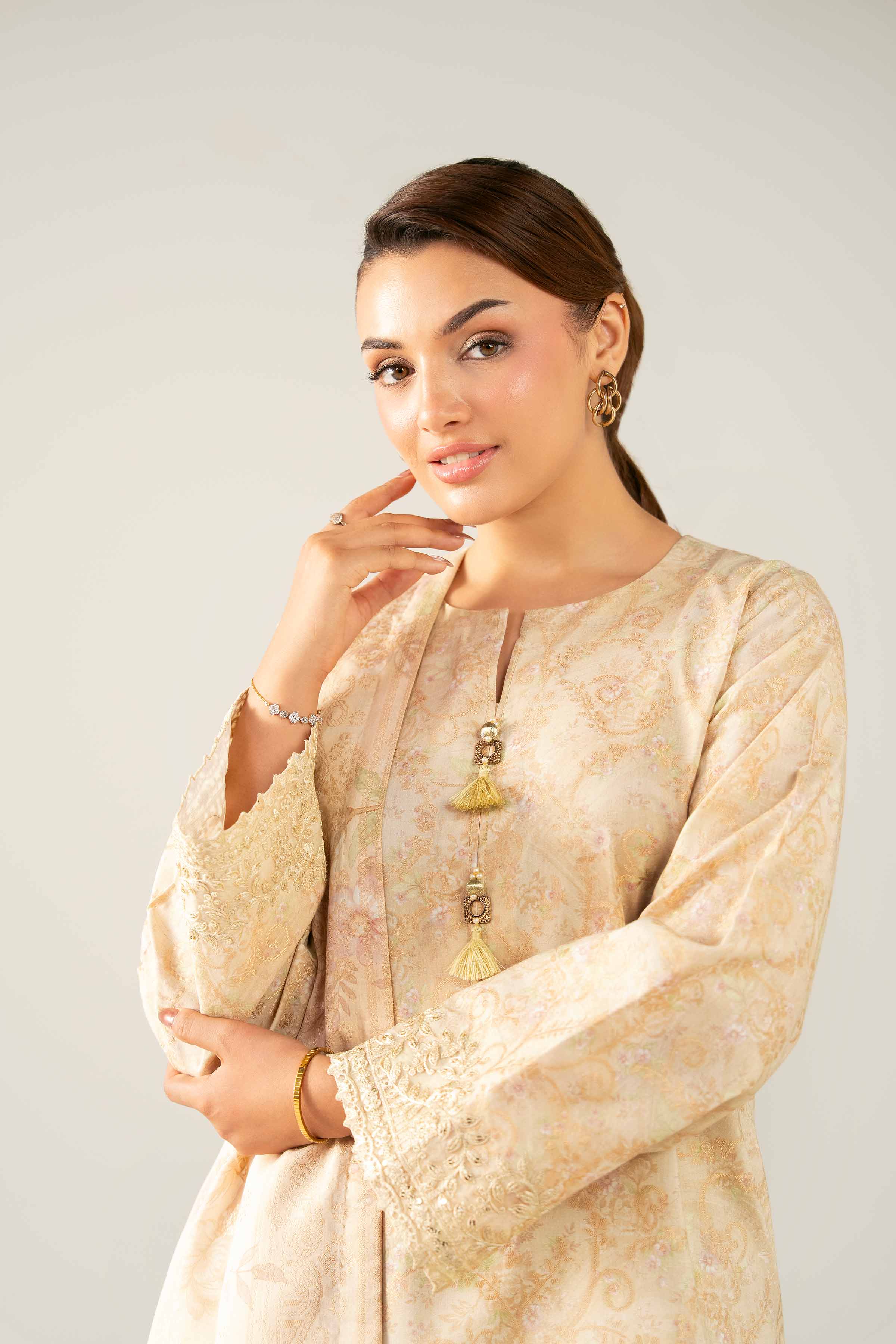 Nishat Linen UAE - 3 Piece - Digital Printed Embroidered Suit - 42503603