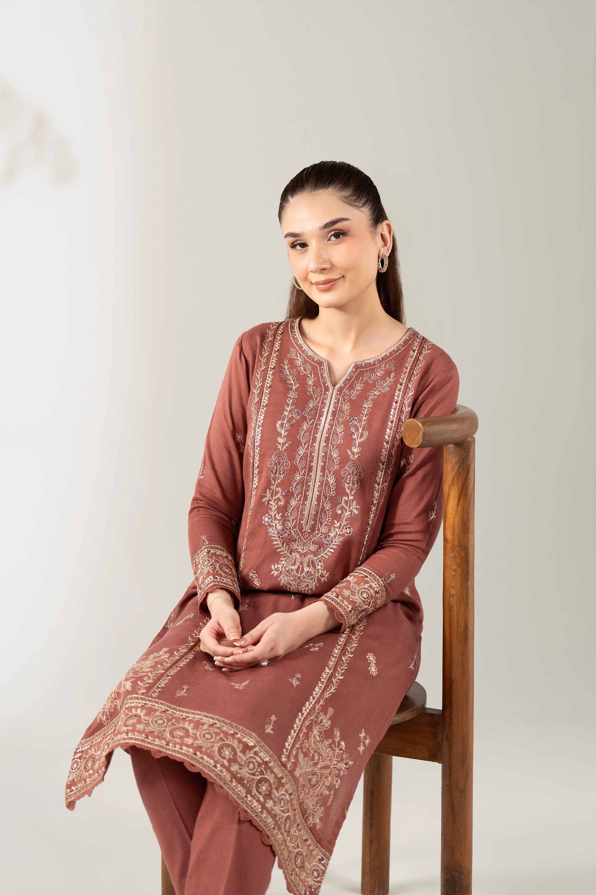 2 Piece - Embroidered Suit - 42503639