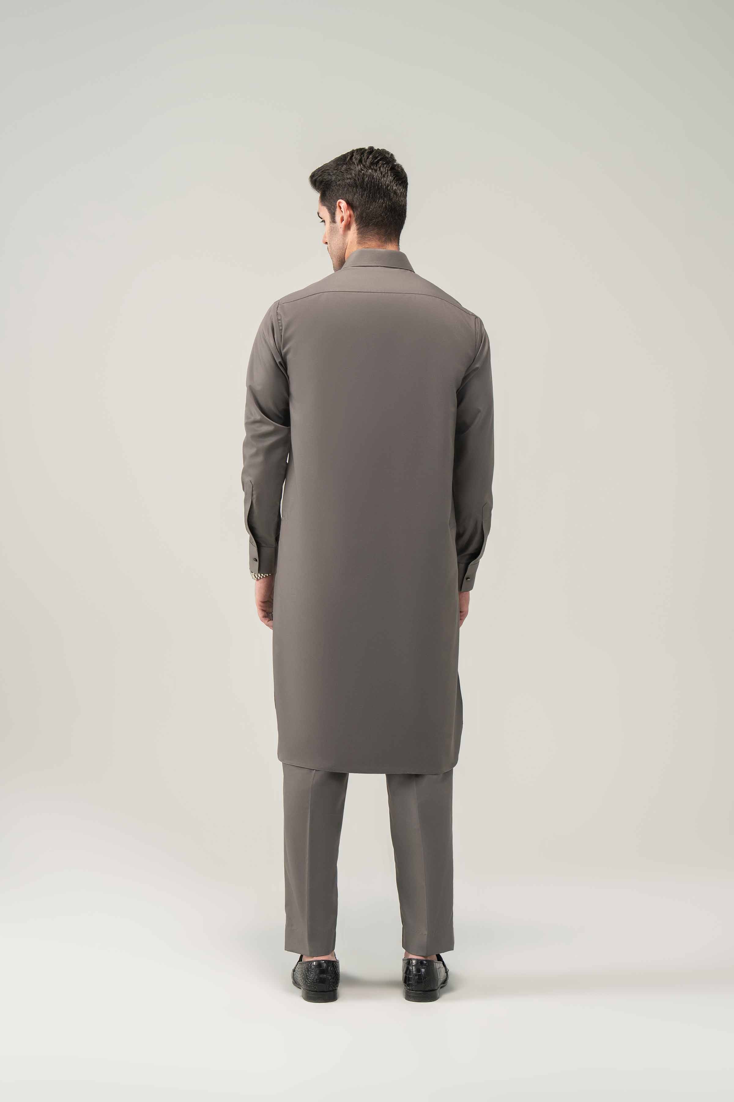 2 Piece - Naqsh Suit - 42508213 Grey Blended 2PC