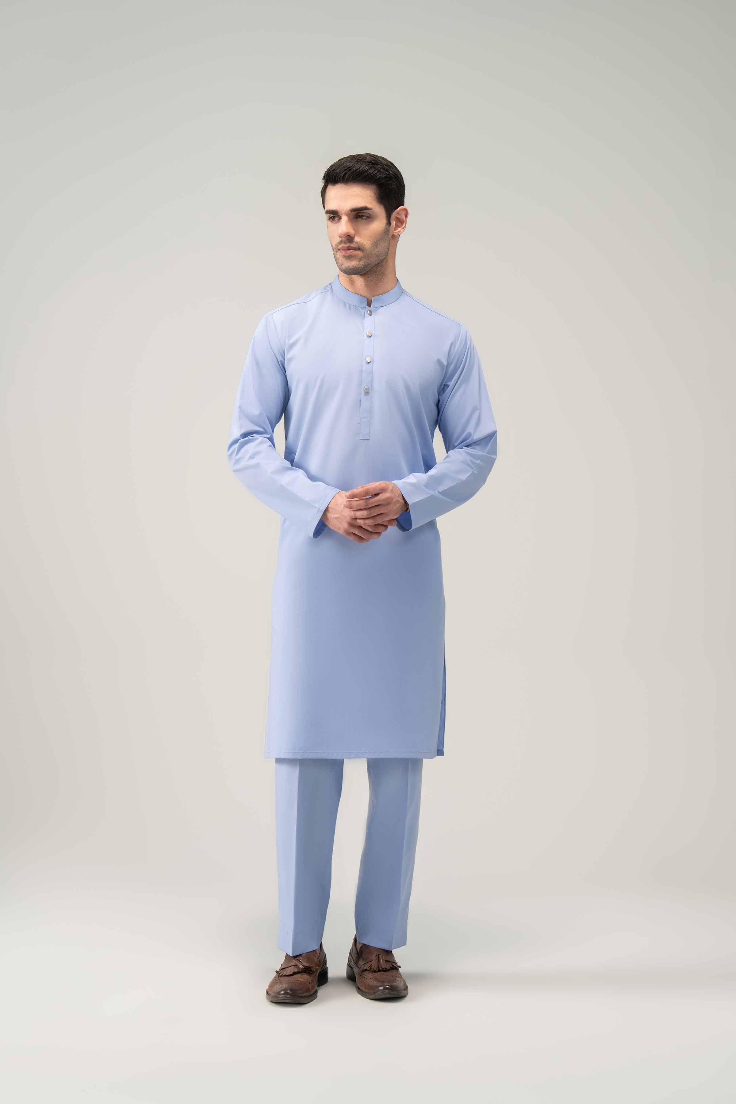2 Piece - Naqsh Suit - 42508215 Blue Orchid 2PC