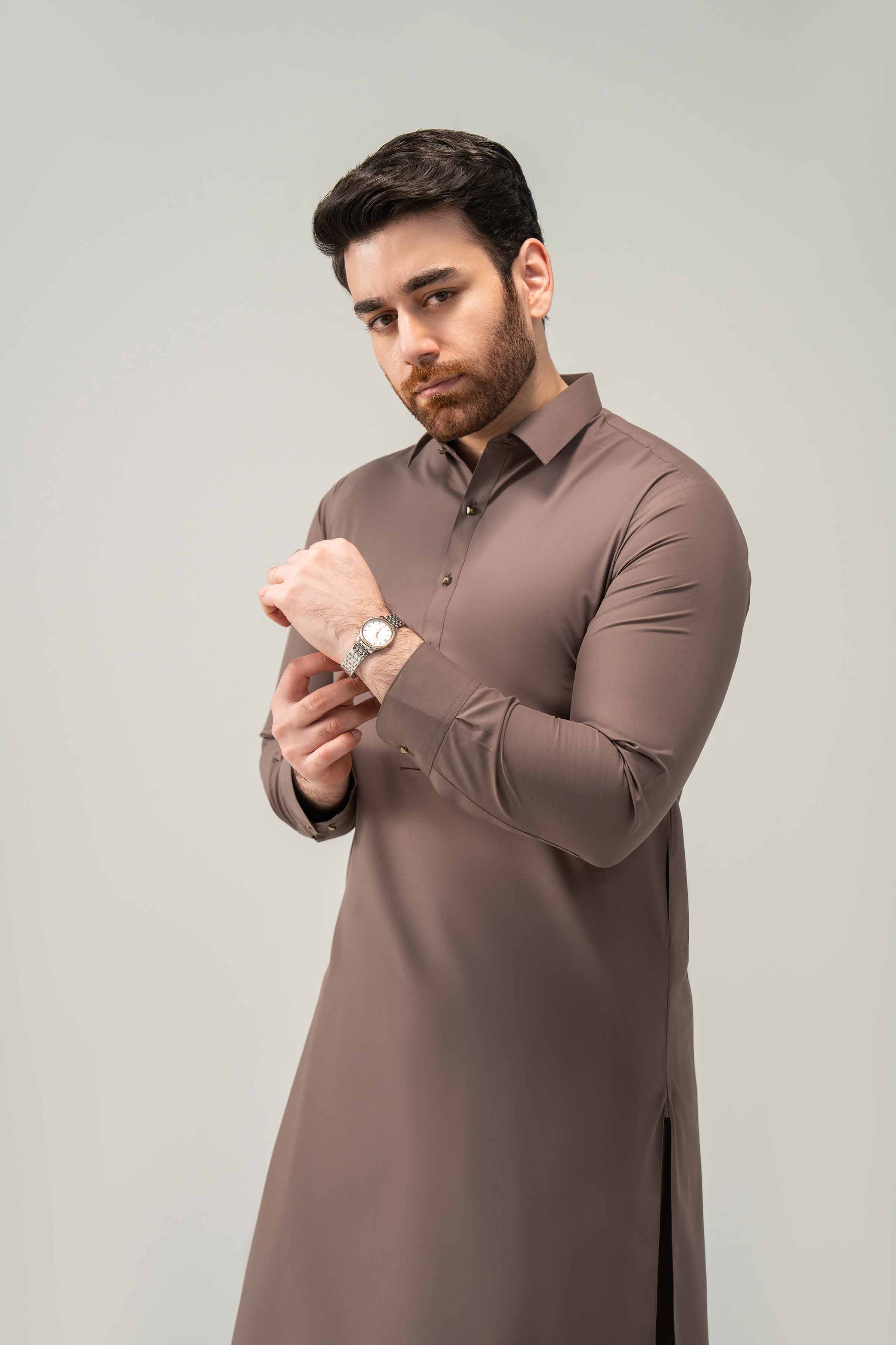 2 Piece - Naqsh Suit - 42508216 Brown Orchid 2PC
