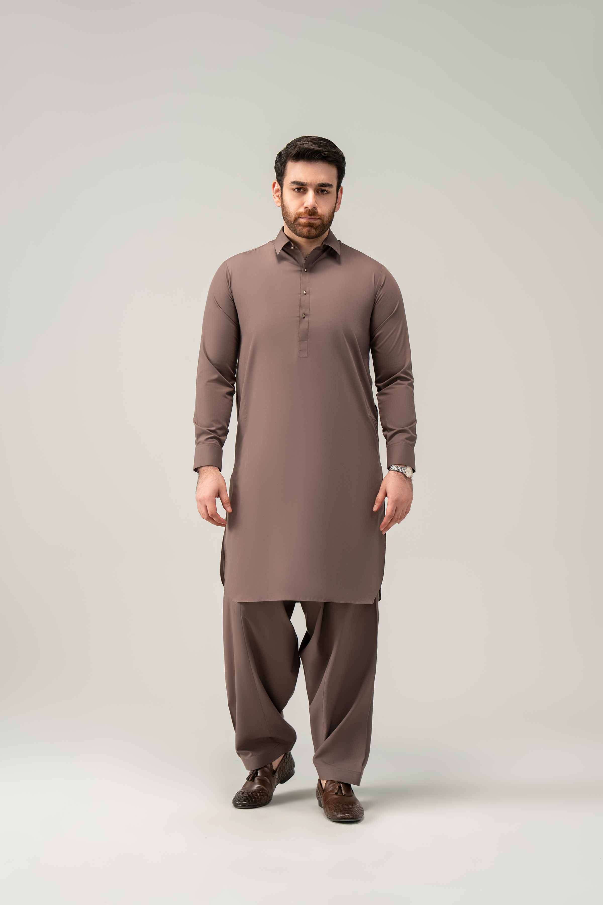 2 Piece - Naqsh Suit - 42508216 Brown Orchid 2PC